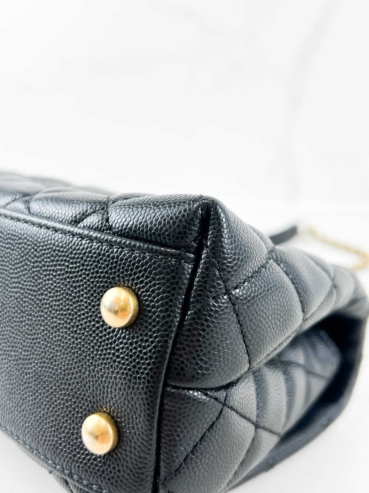 Chanel Small Black Caviar Coco Handle