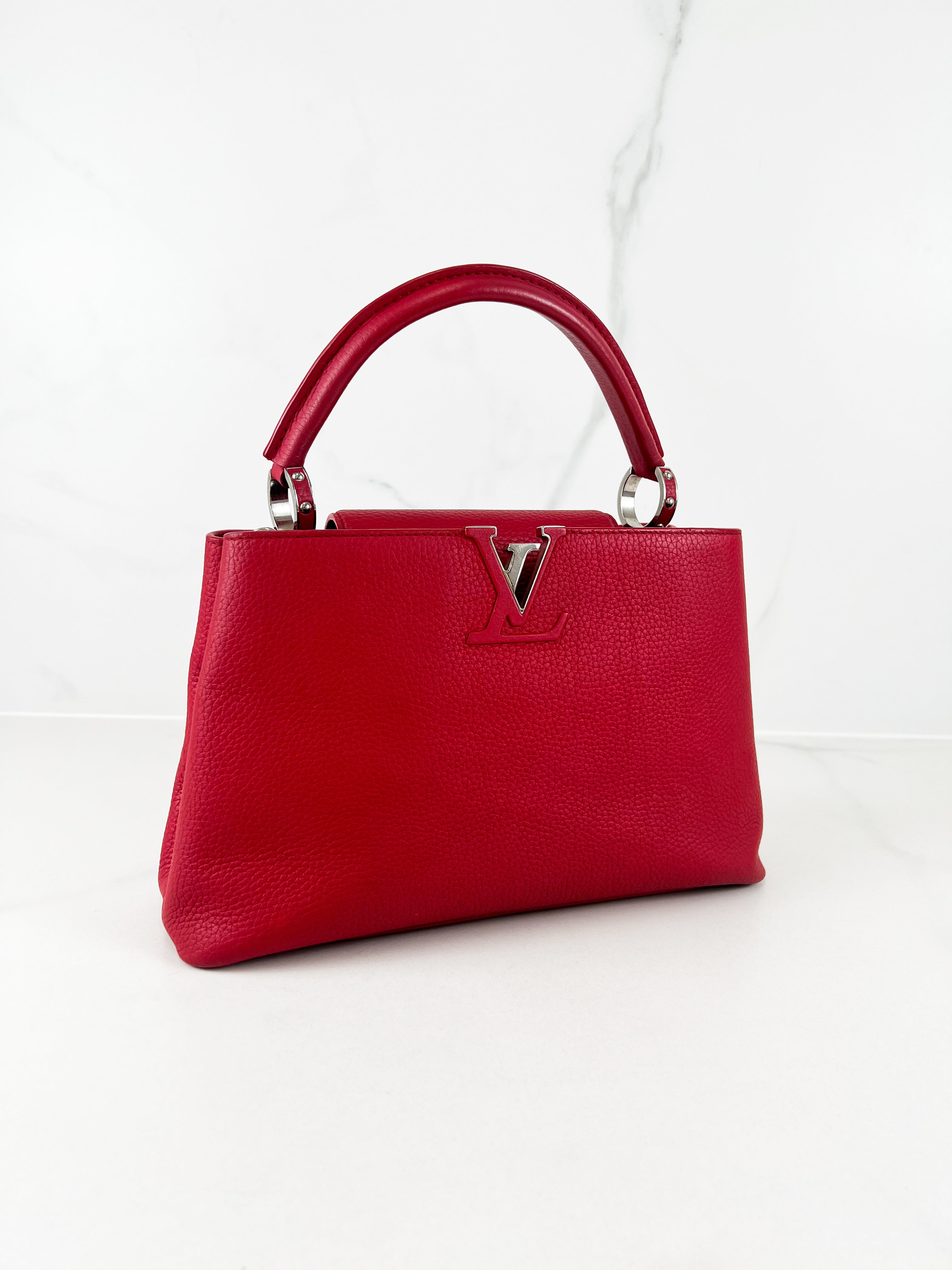Louis Vuitton Red Capucines PM