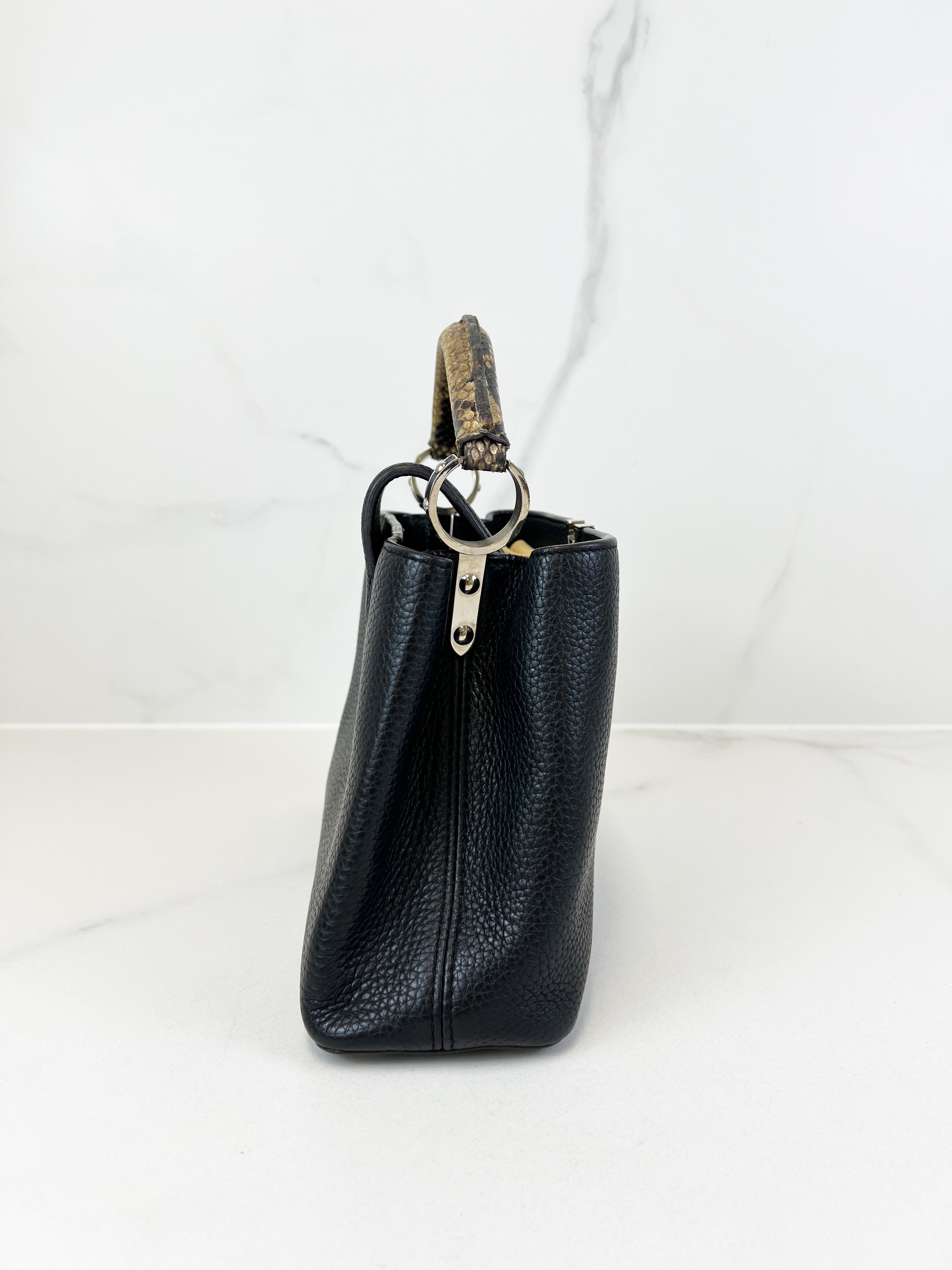 Louis Vuitton Black Capucines BB