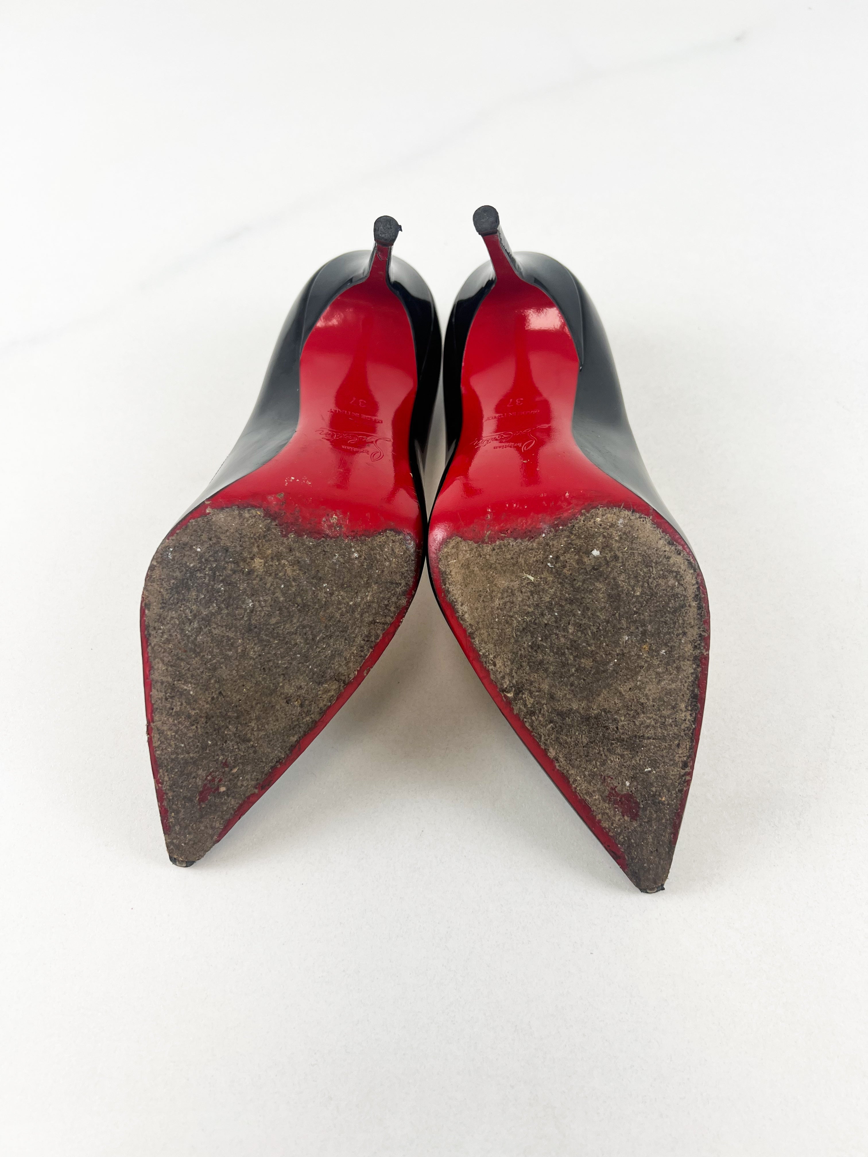 Christian Louboutin Black Decollete 100 Size 37