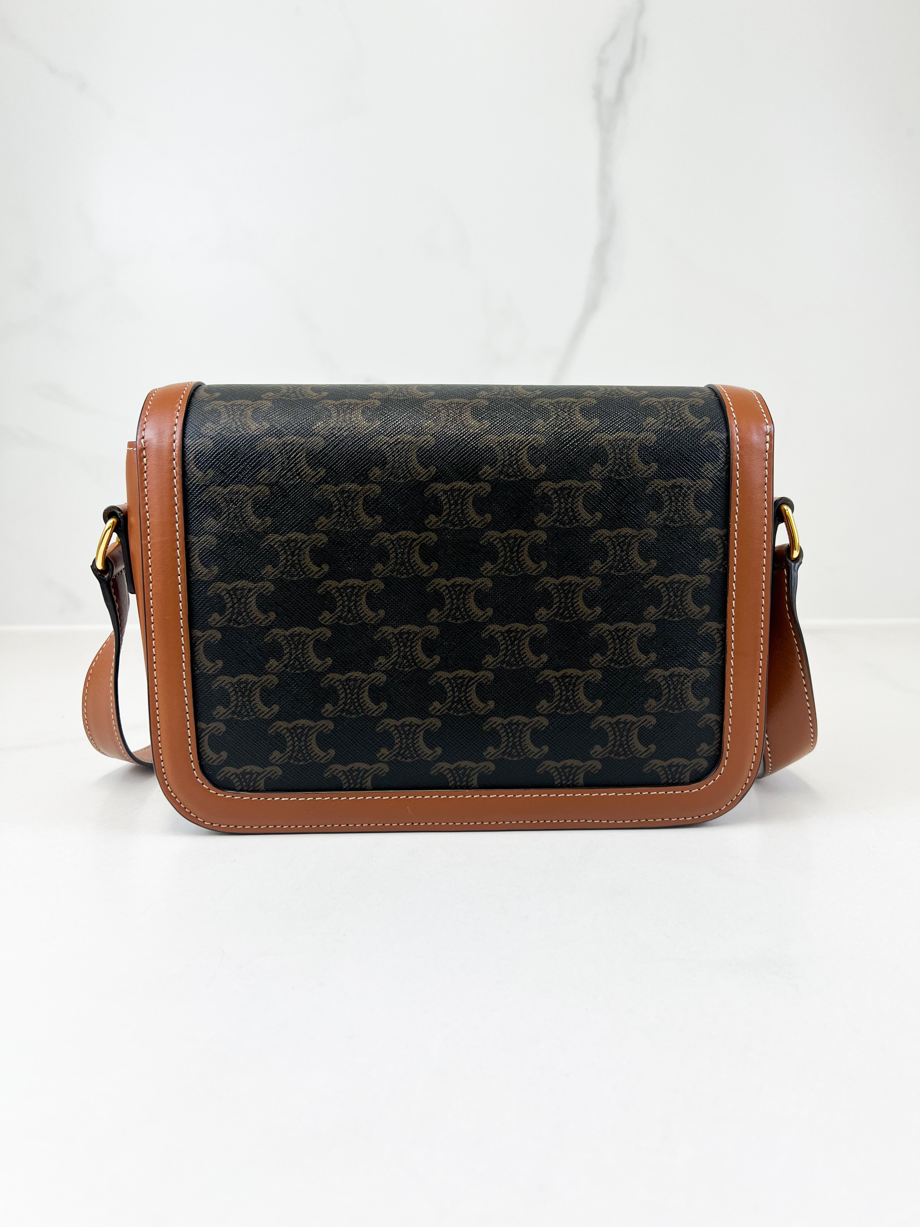 Celine Triomphe Medium in Tan