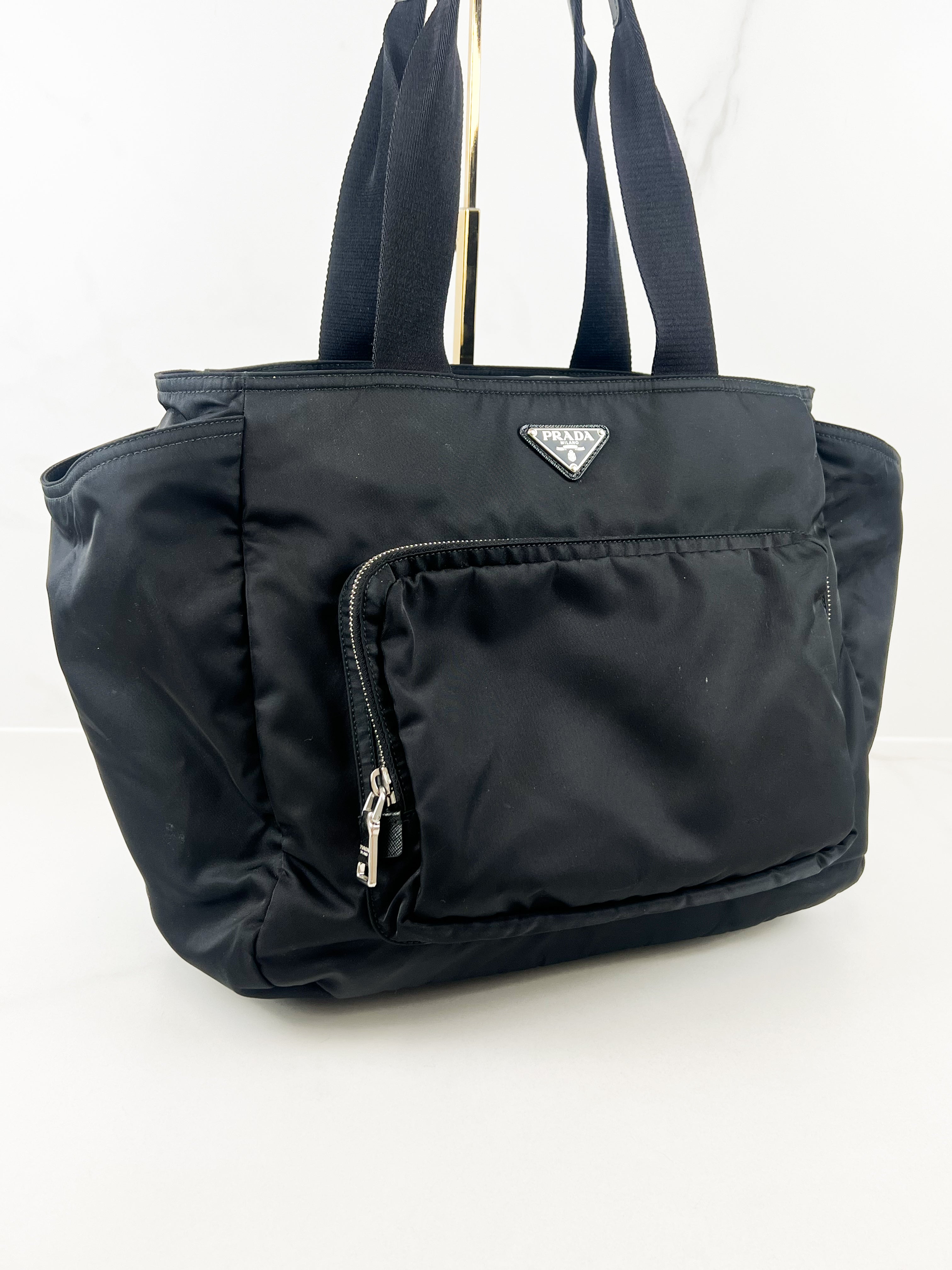 Prada Black Re-Nylon Baby Bag