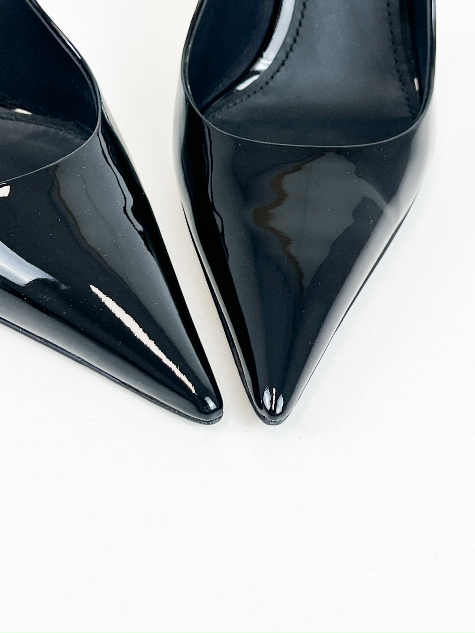 Dolce & Gabbana Black Patent Leather Slingbacks 105mm