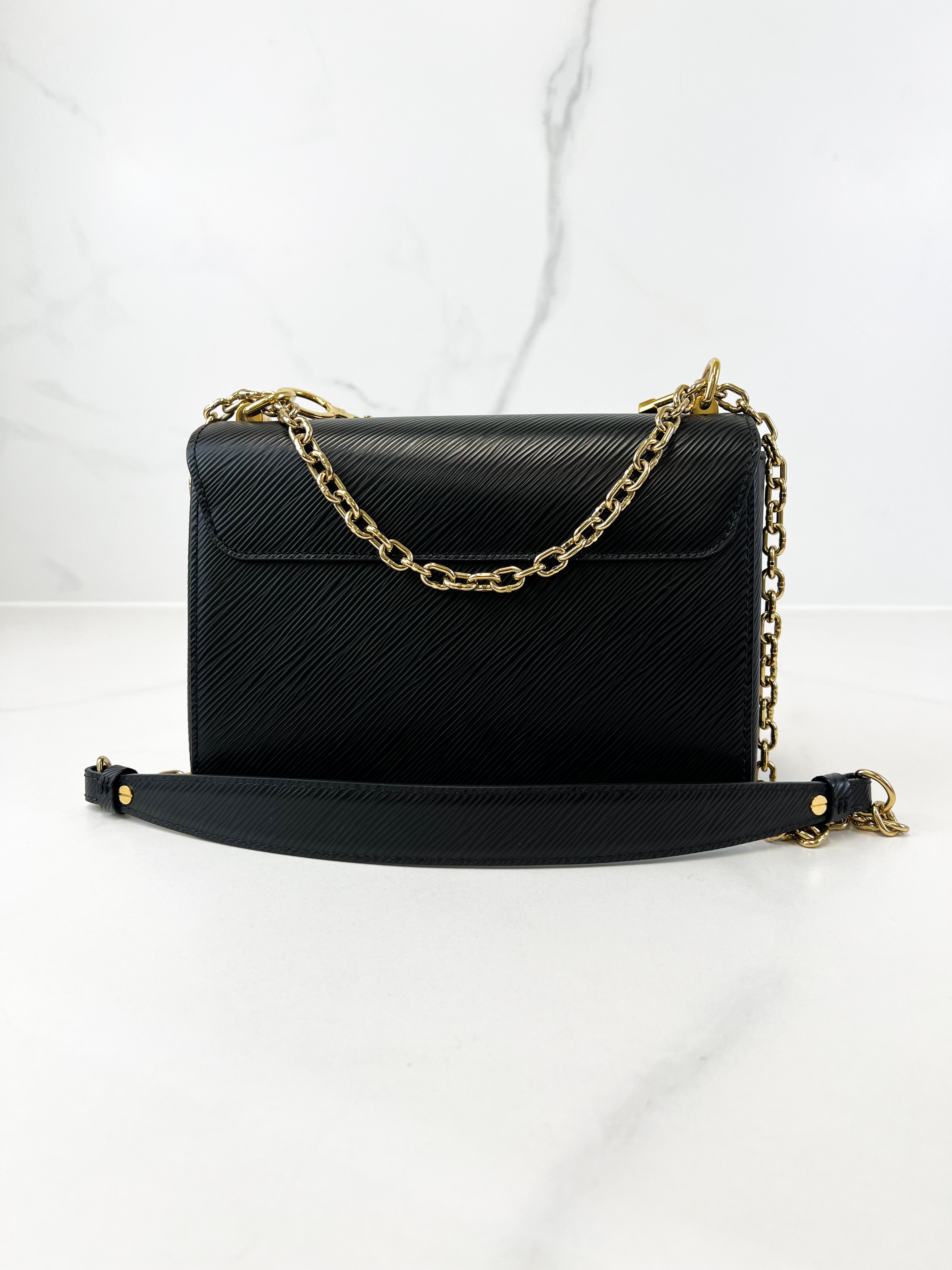 Louis Vuitton Black Twist PM In Epi Leather with GHW & Charms