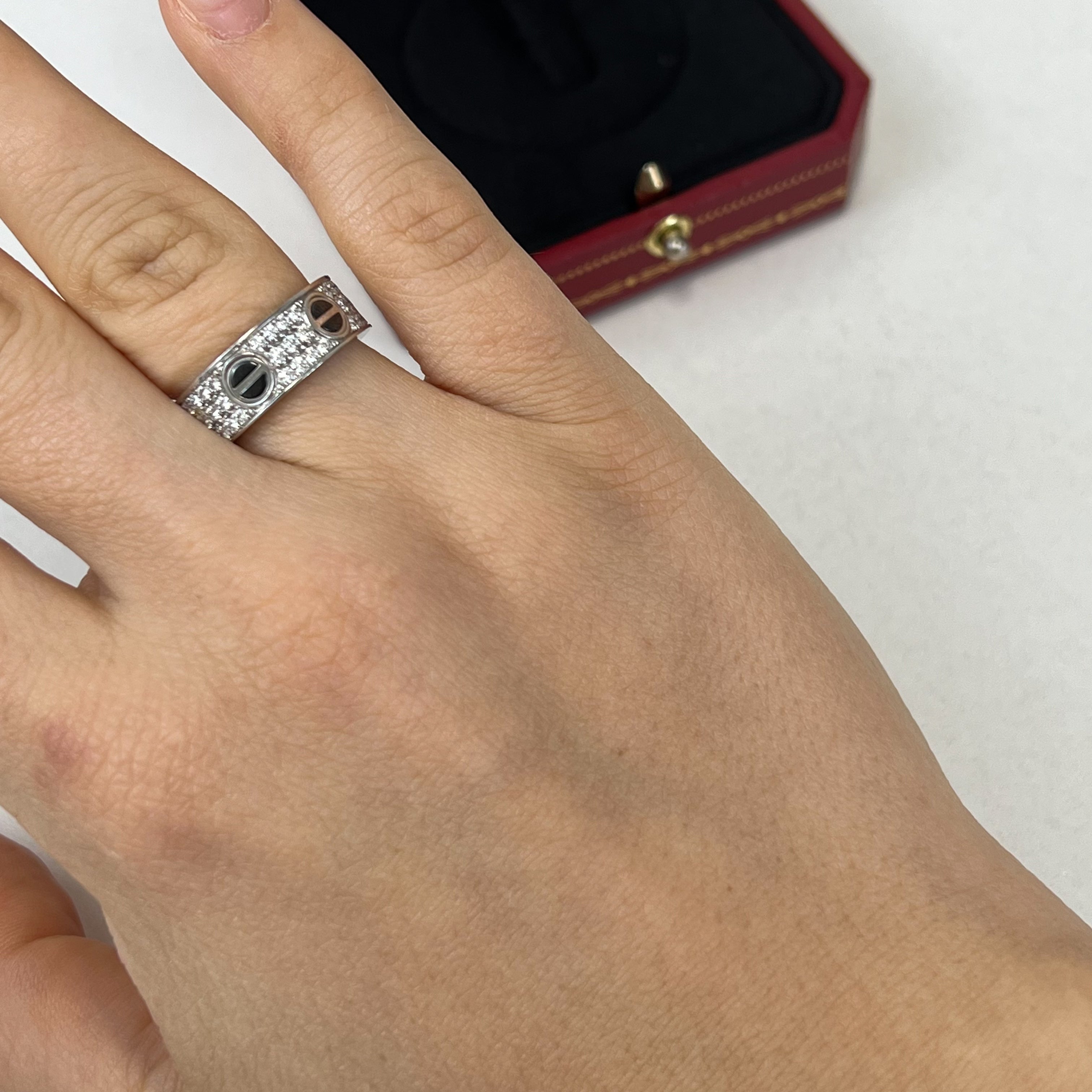 Cartier Love Ring Diamond Paved