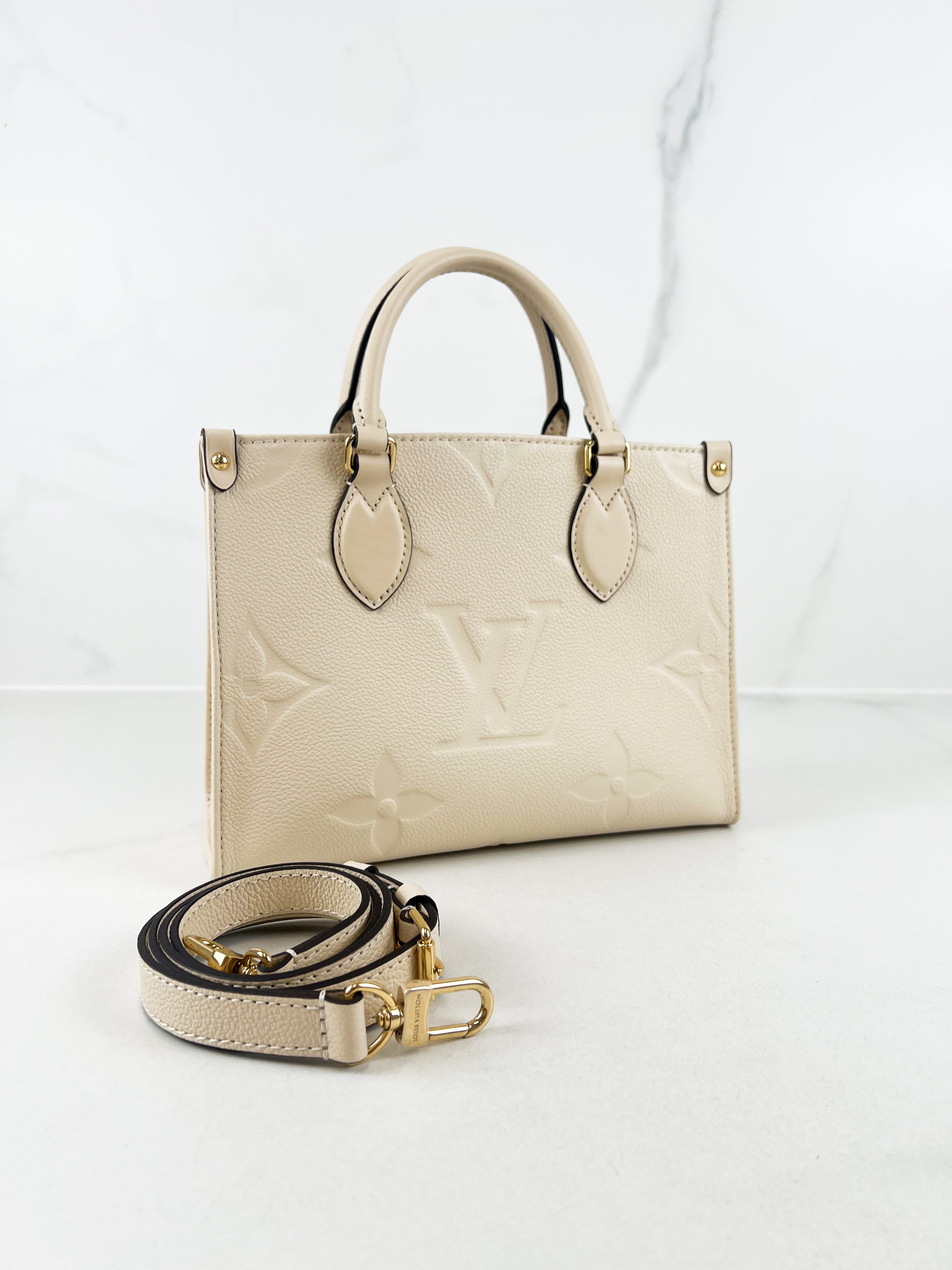 Louis Vuitton Onthego PM Cream