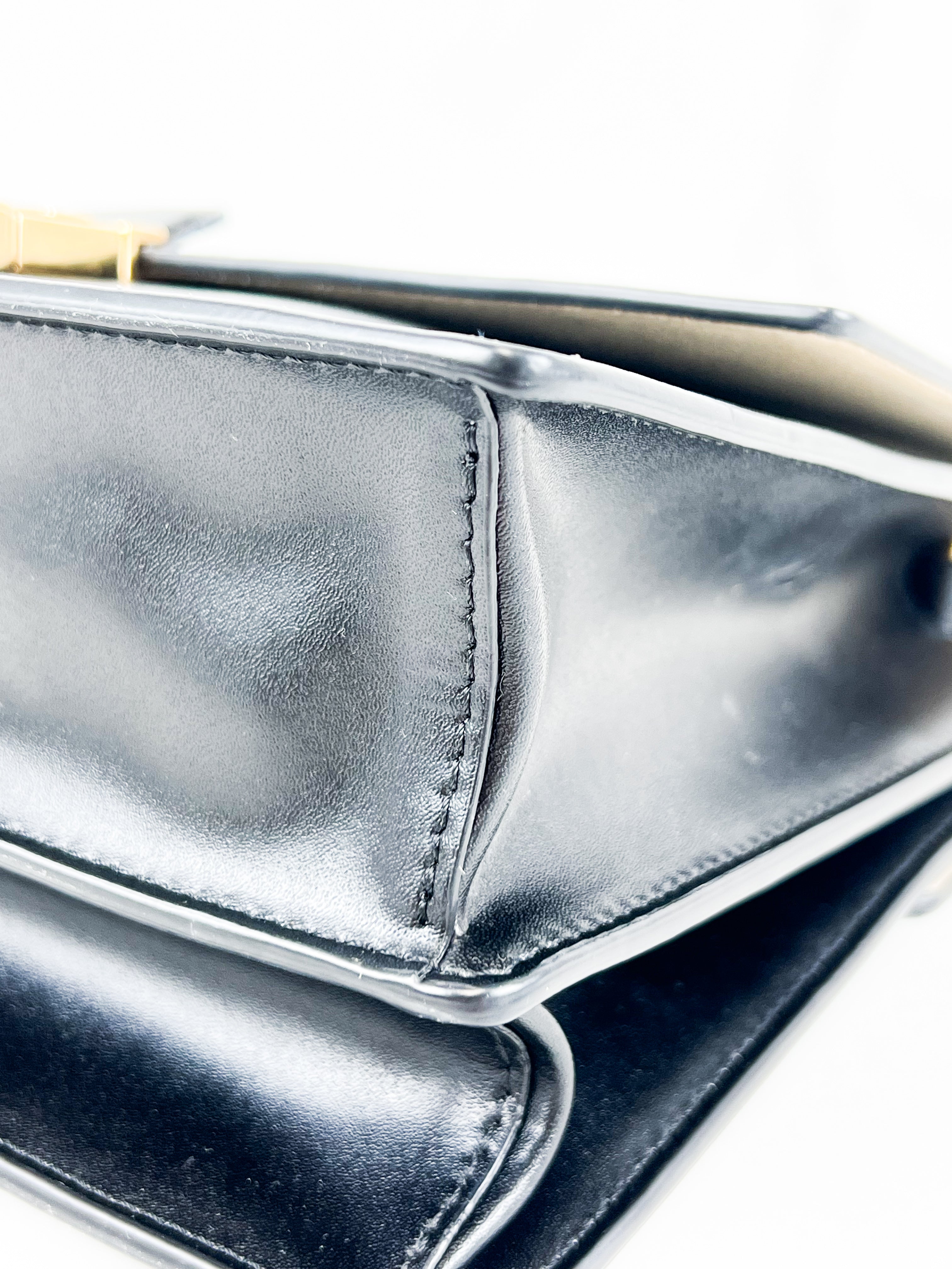 Fendi Kan I Medium Embossed Shoulder Flap Bag