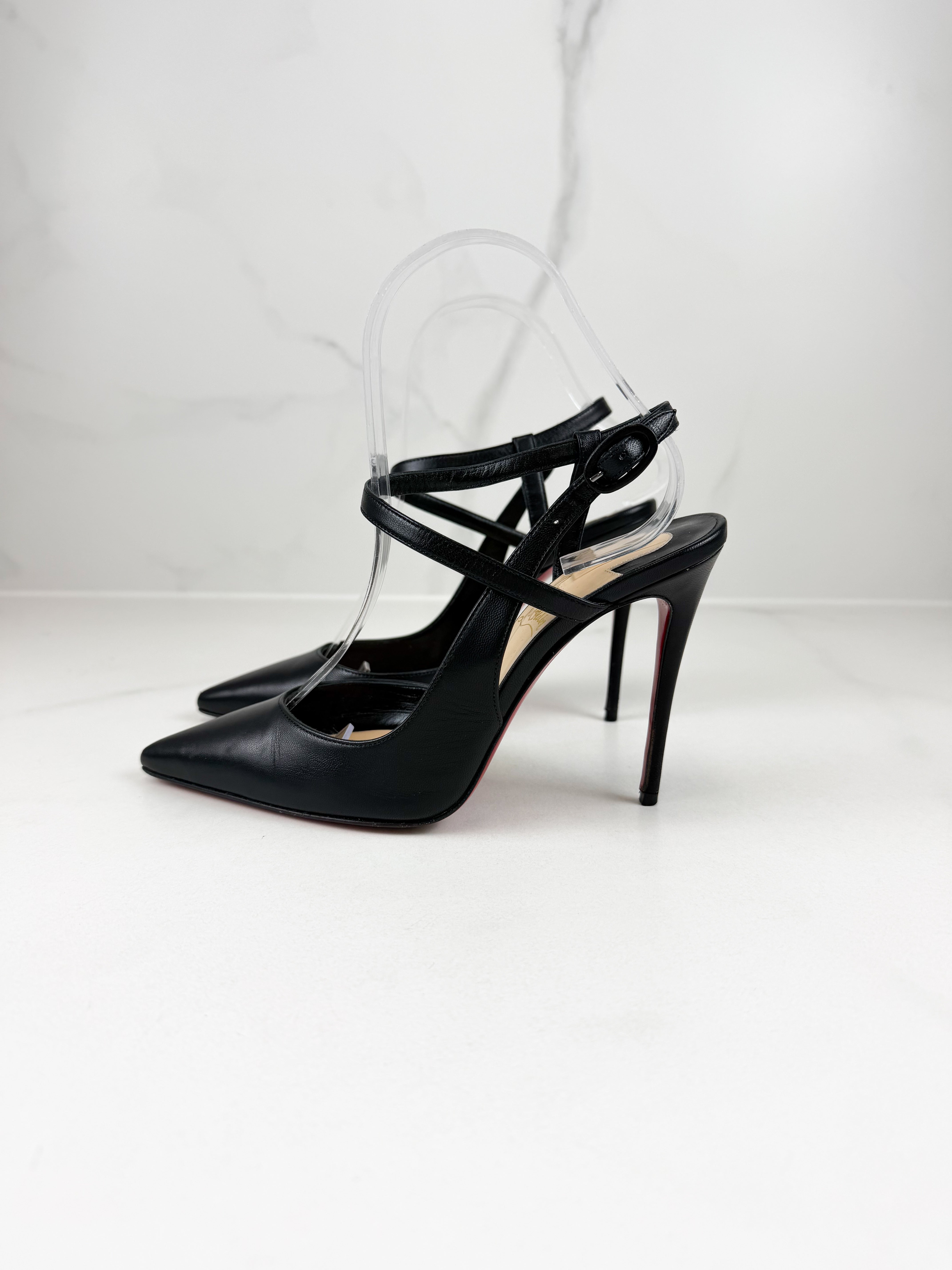 Christian Louboutin Black Jenlove 100 Pump Size 36