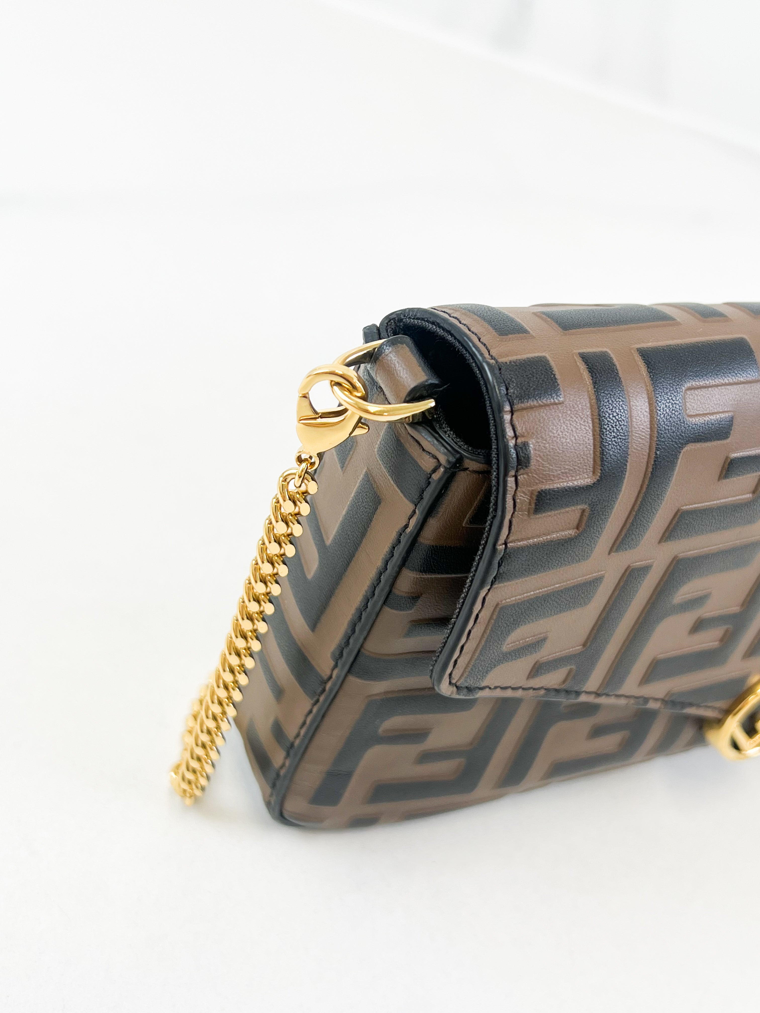 Fendi F Wallet on Chain with Pouch