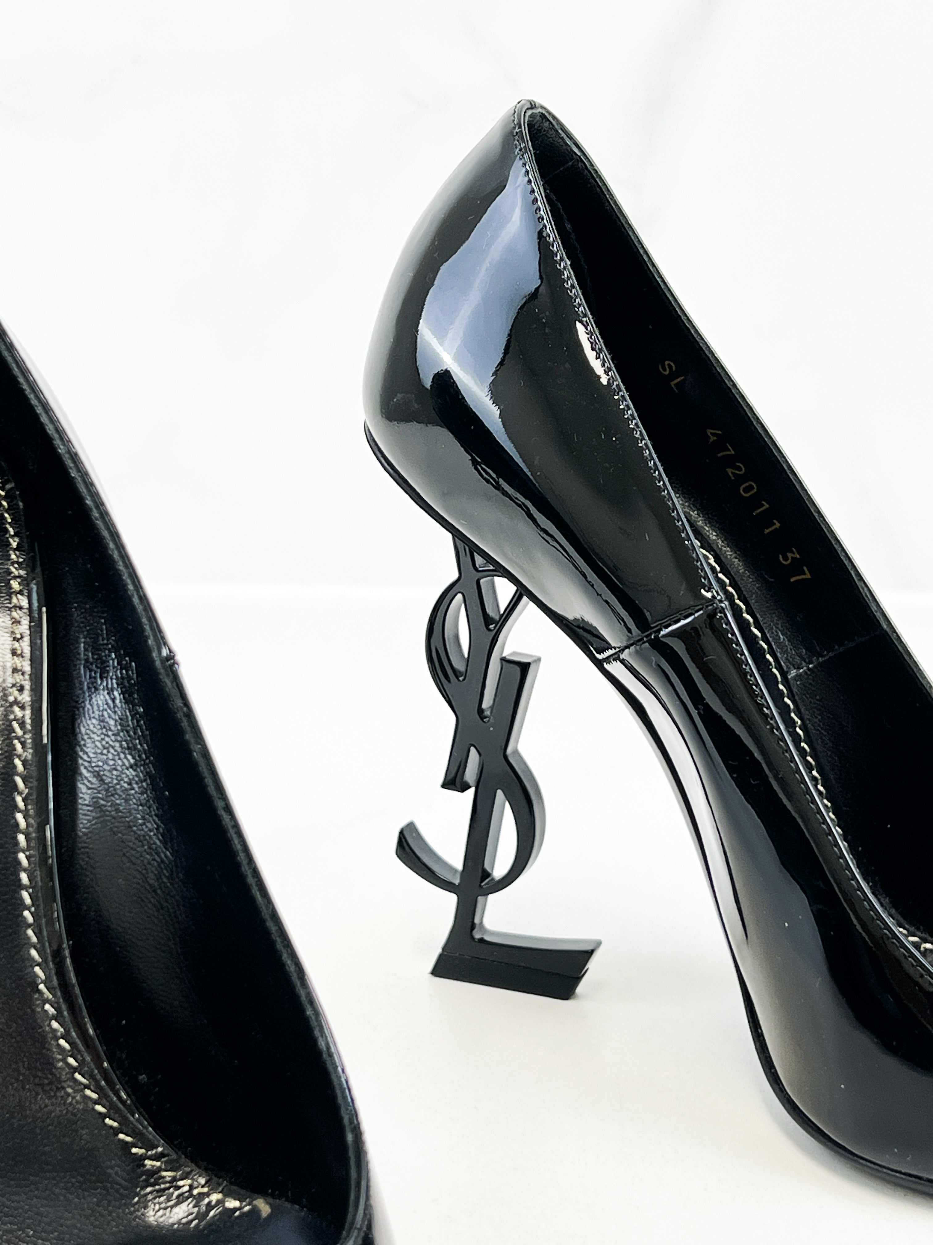 Saint Laurent Opyum Pump in Patent Leather Size 37