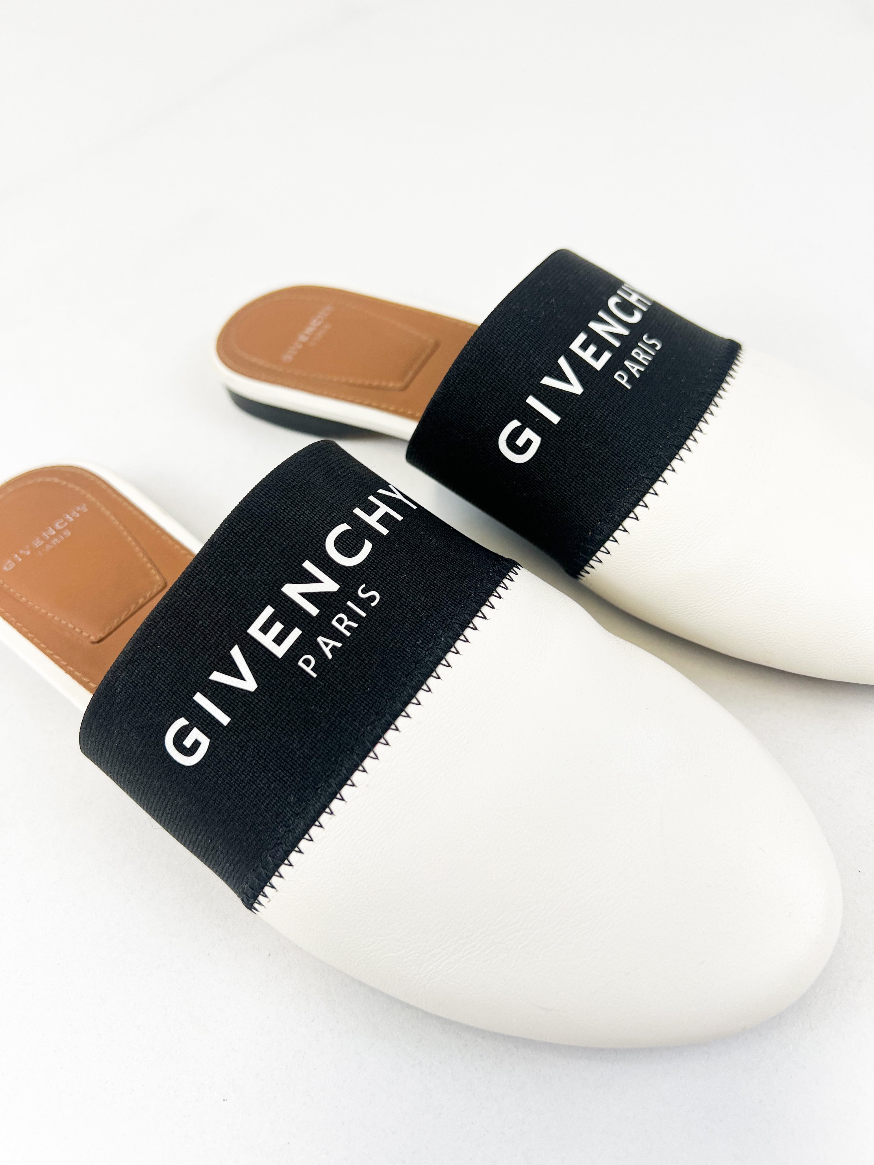Givenchy Bedford Logo Mule Slides Size 35.5