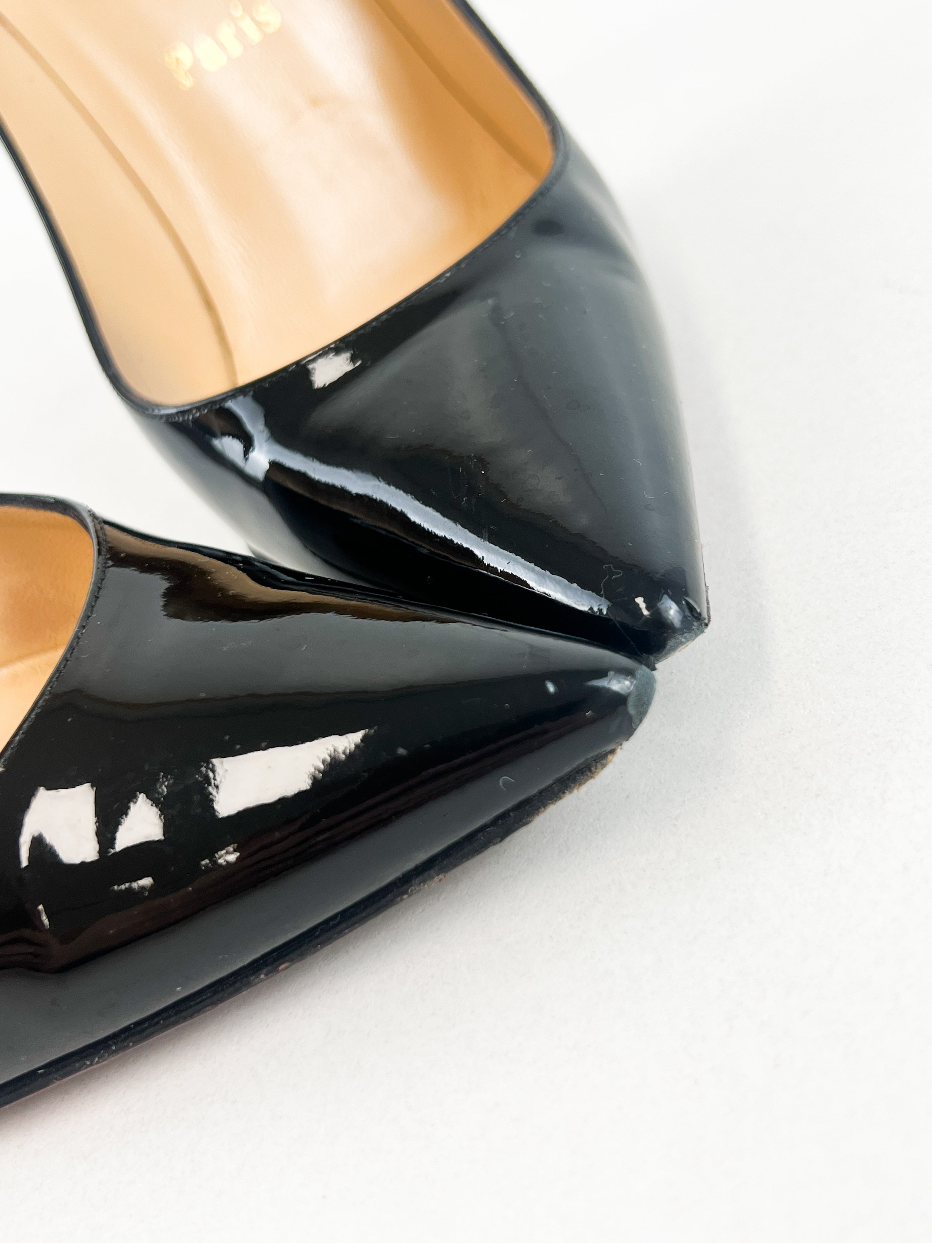 Christian Louboutin Black Decollete 100 Size 37