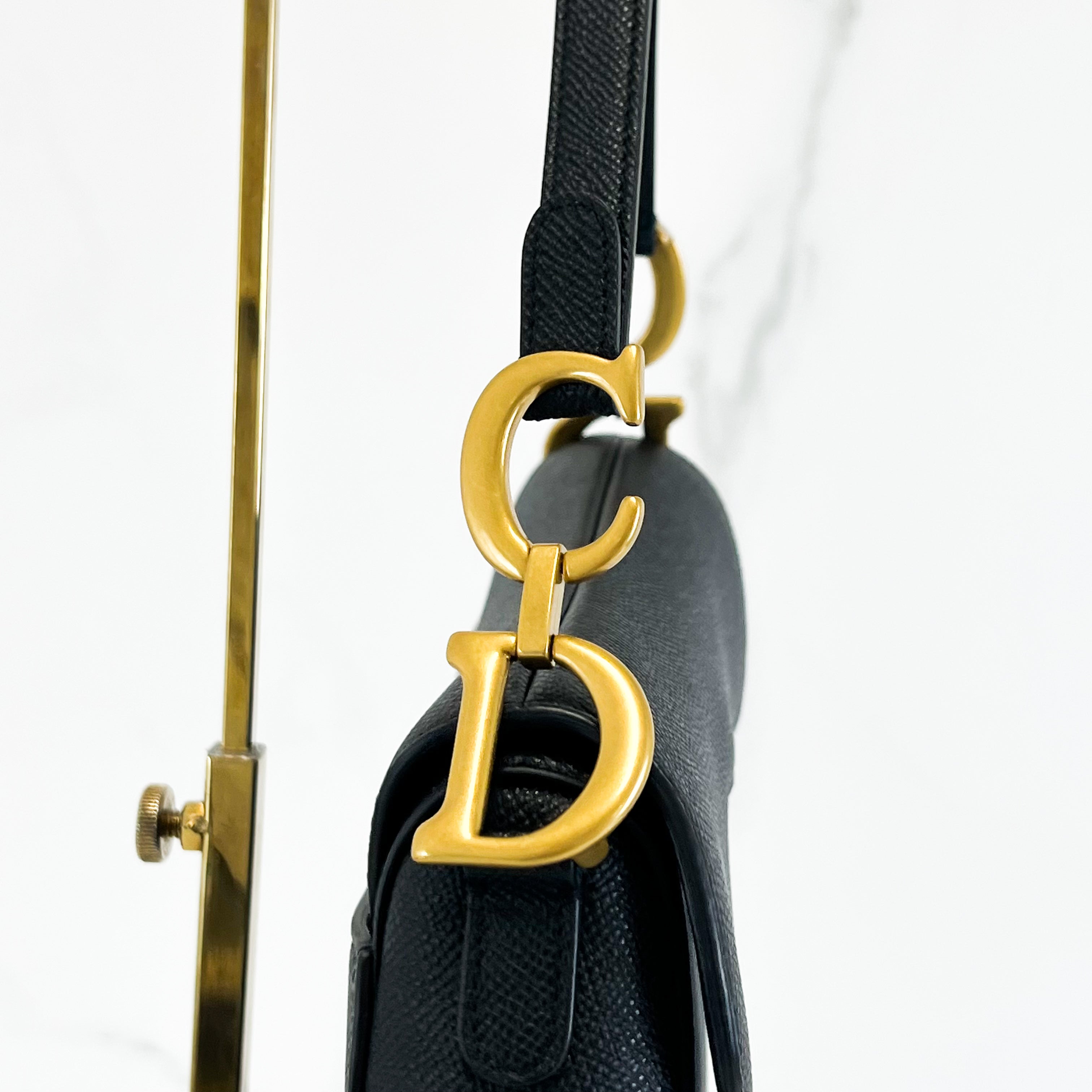 Christian Dior Mini Black Saddle