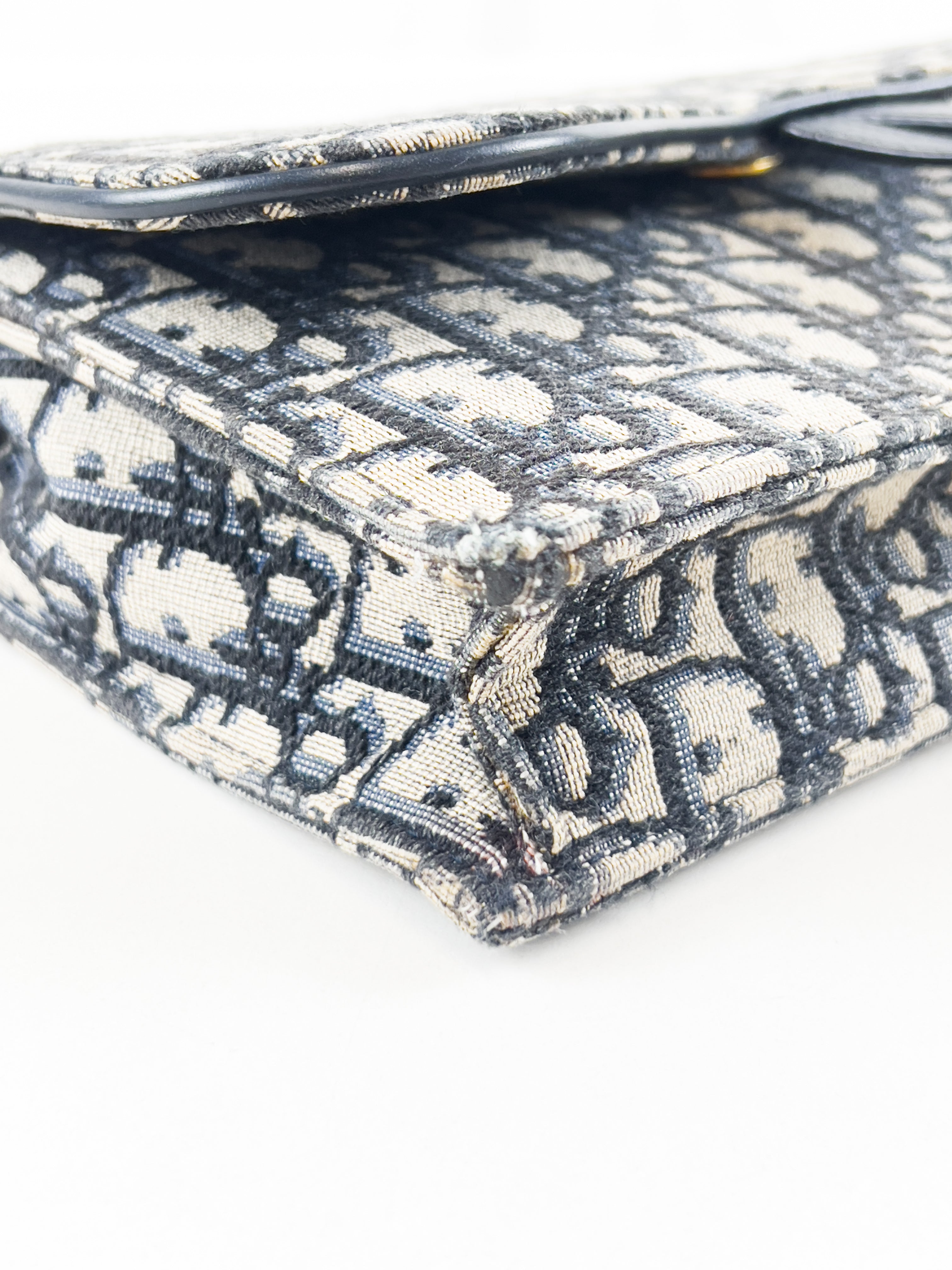 Christian Dior Medium Saddle Pouch with Chain