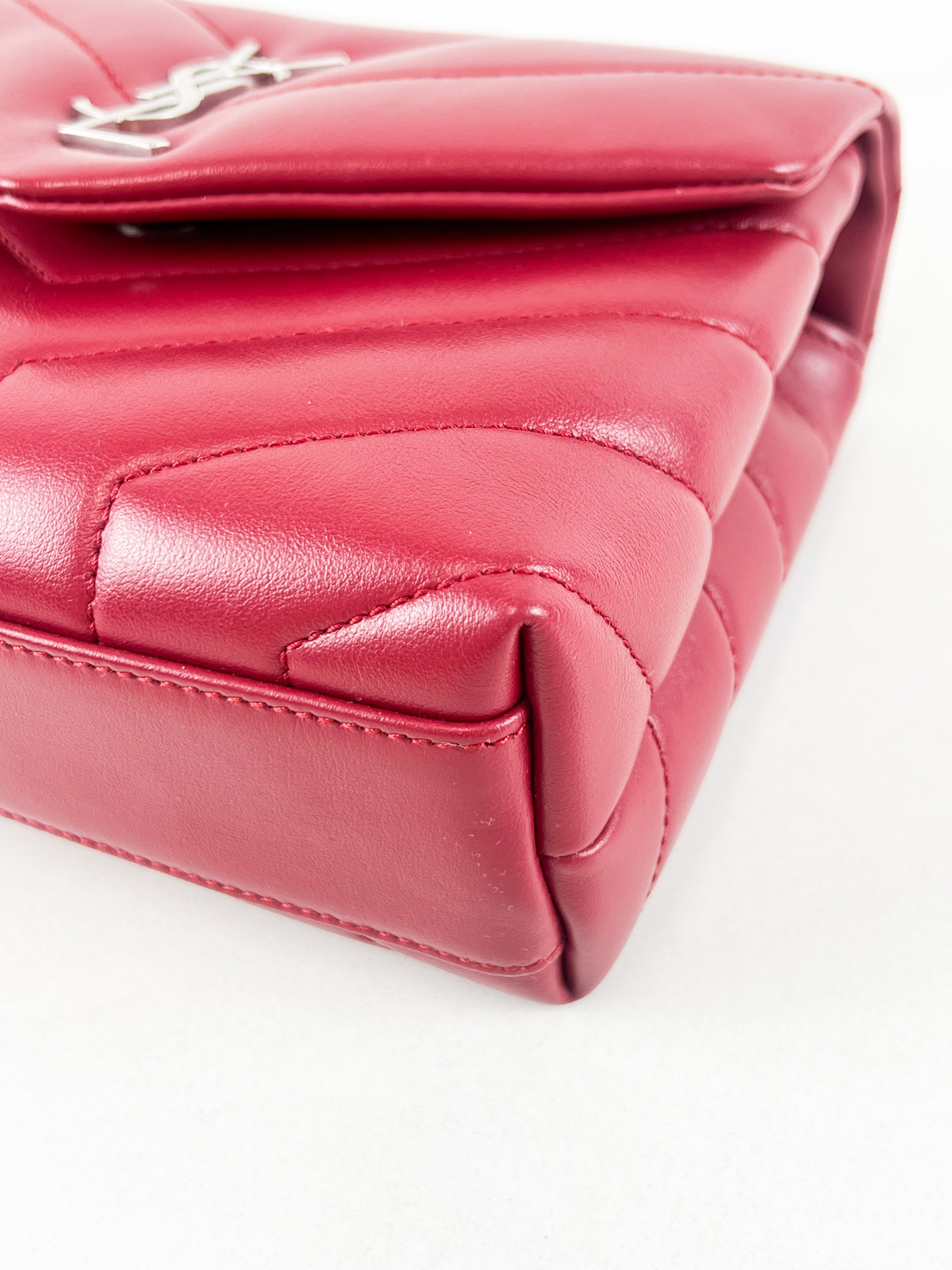 Saint Laurent Red Loulou Toy with SHW