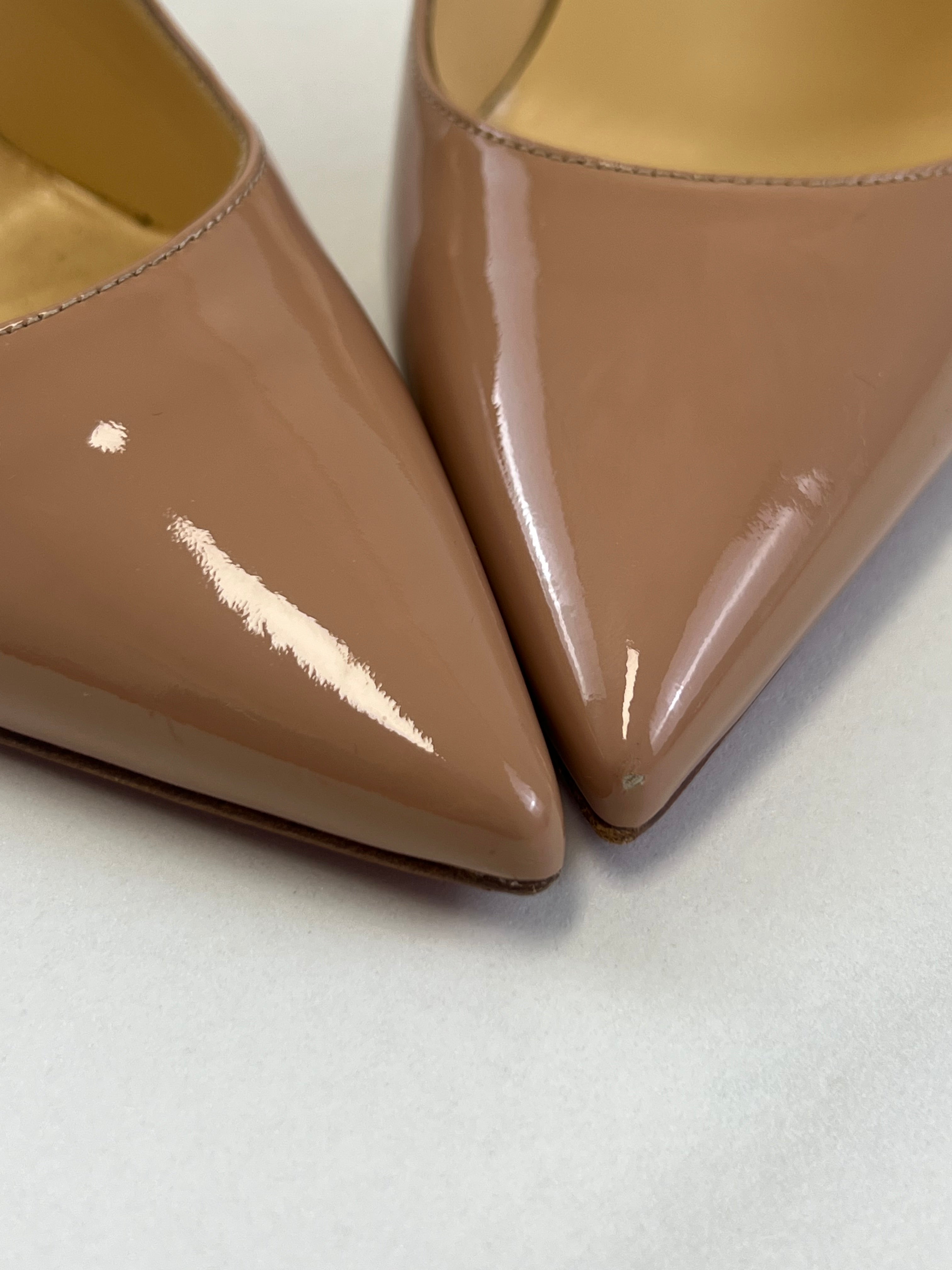 Christian Louboutin Beige Kate 85mm Size 38.5