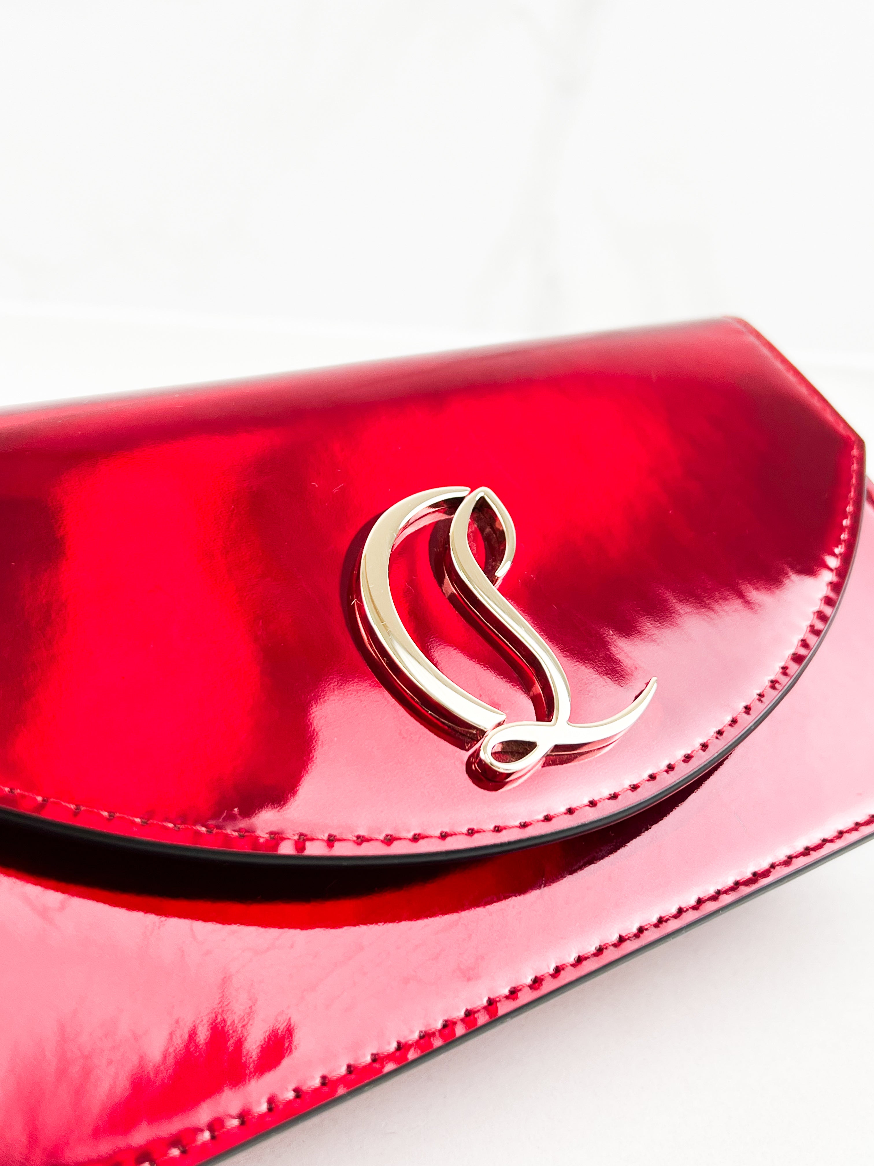 Christian Louboutin Loubi54 Patent Clutch