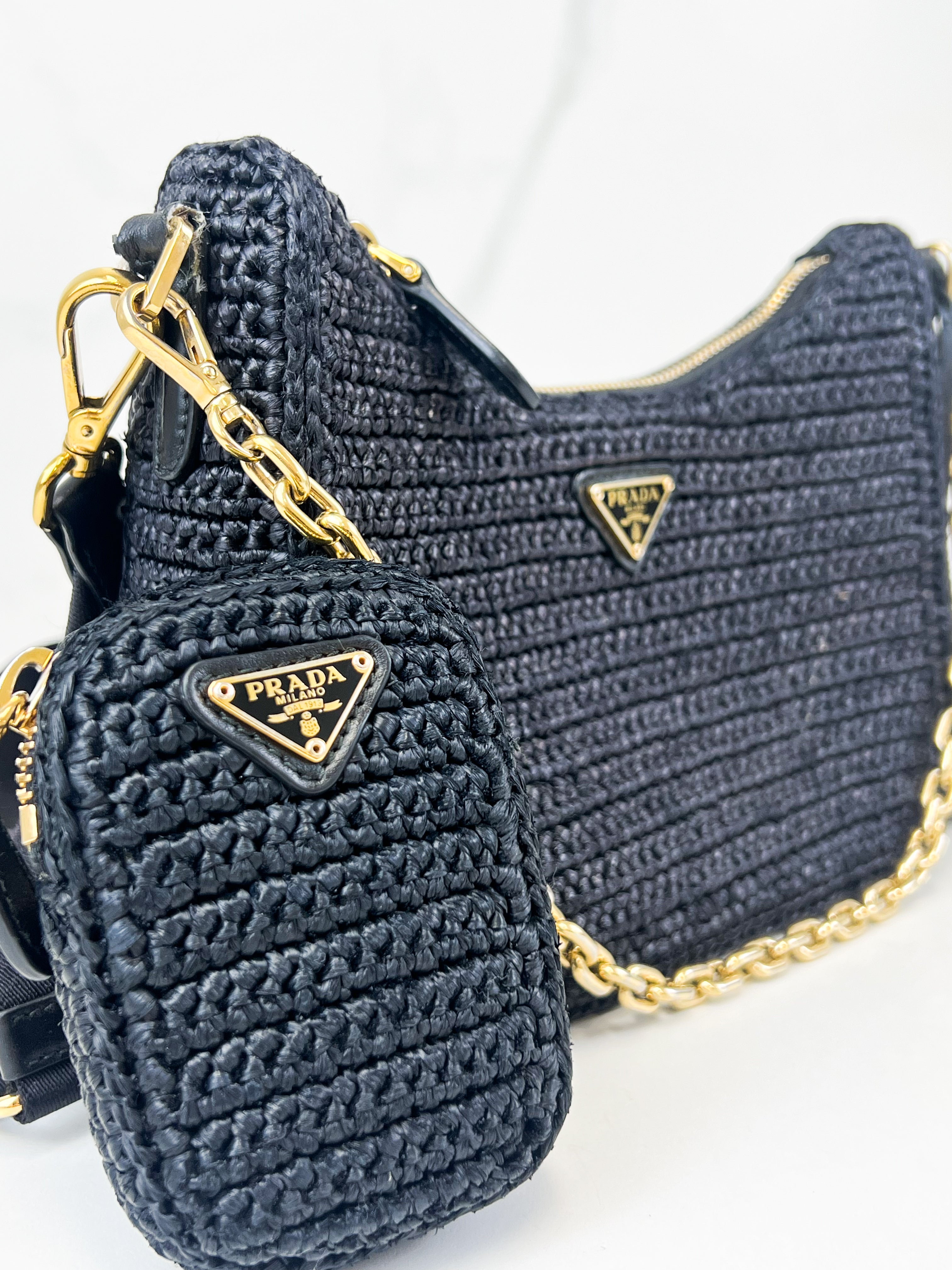 Prada Crochet Re-Edition 2005 in Black