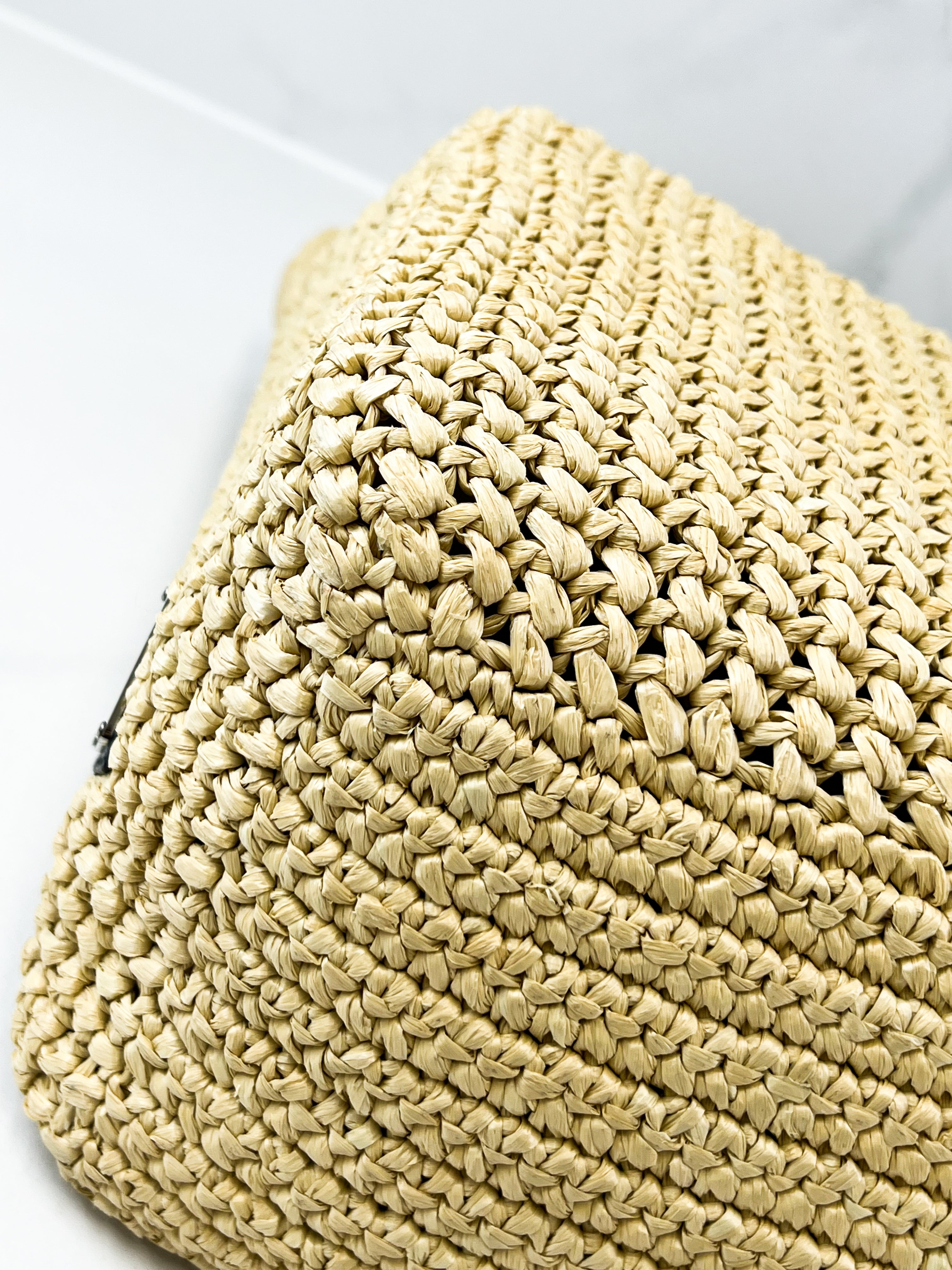 Prada Raffia Medium Tote