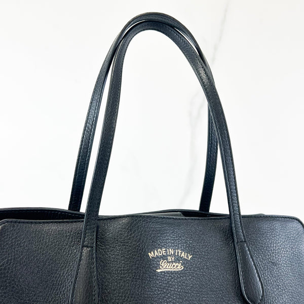 Gucci Black Large Swing Tote