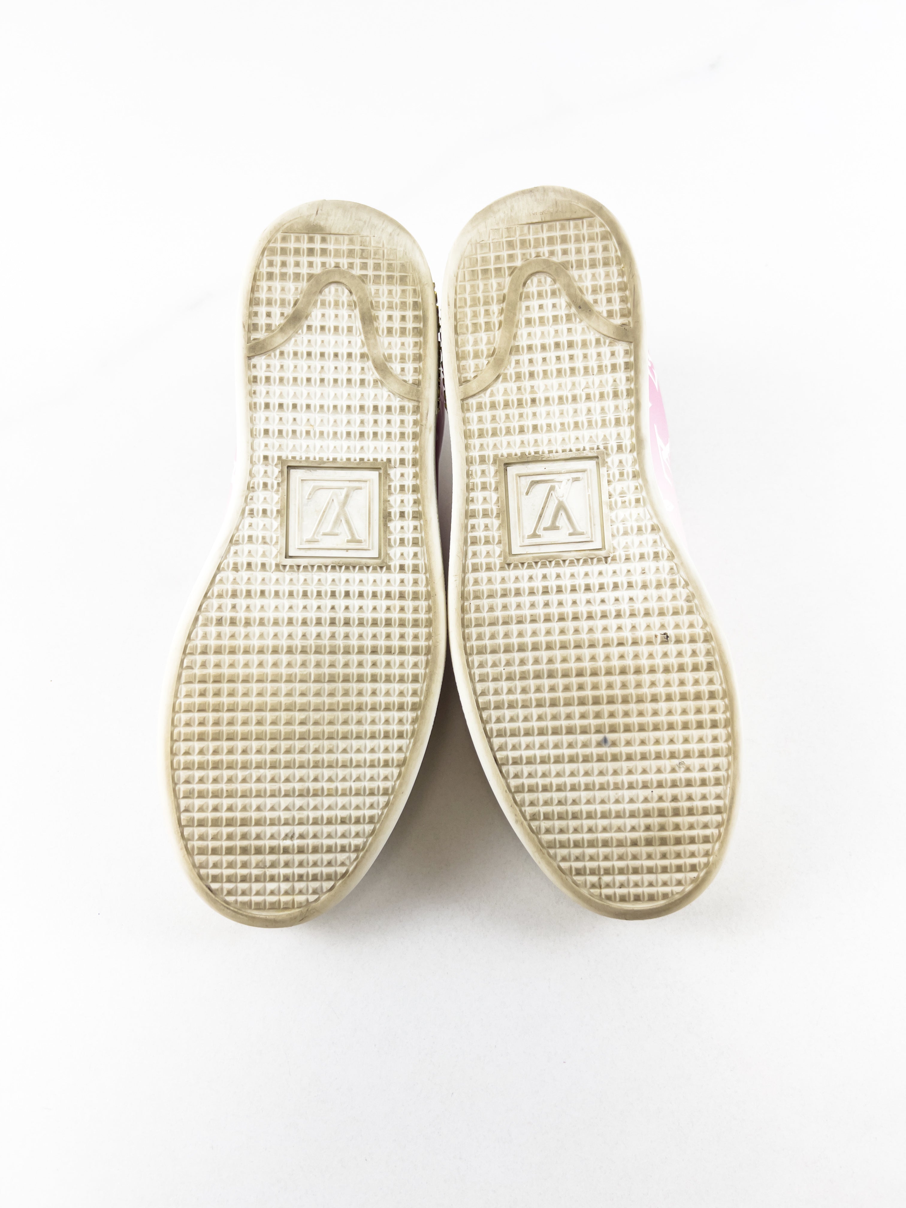 Louis Vuitton Frontrow Pink Monogram Sneaker Size 36
