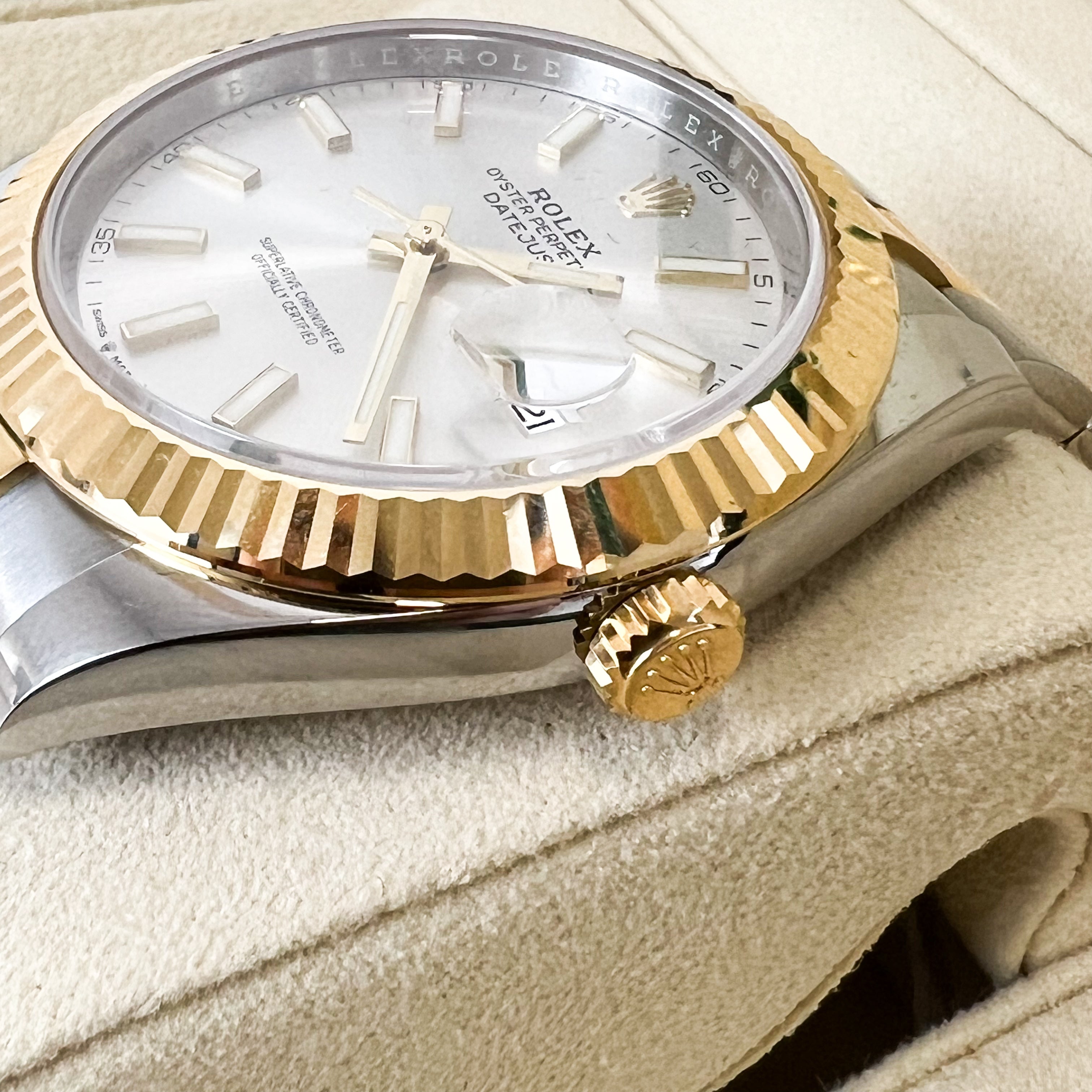 Rolex Datejust 41mm Silver Dial Oyster Perpetual Two-Tone