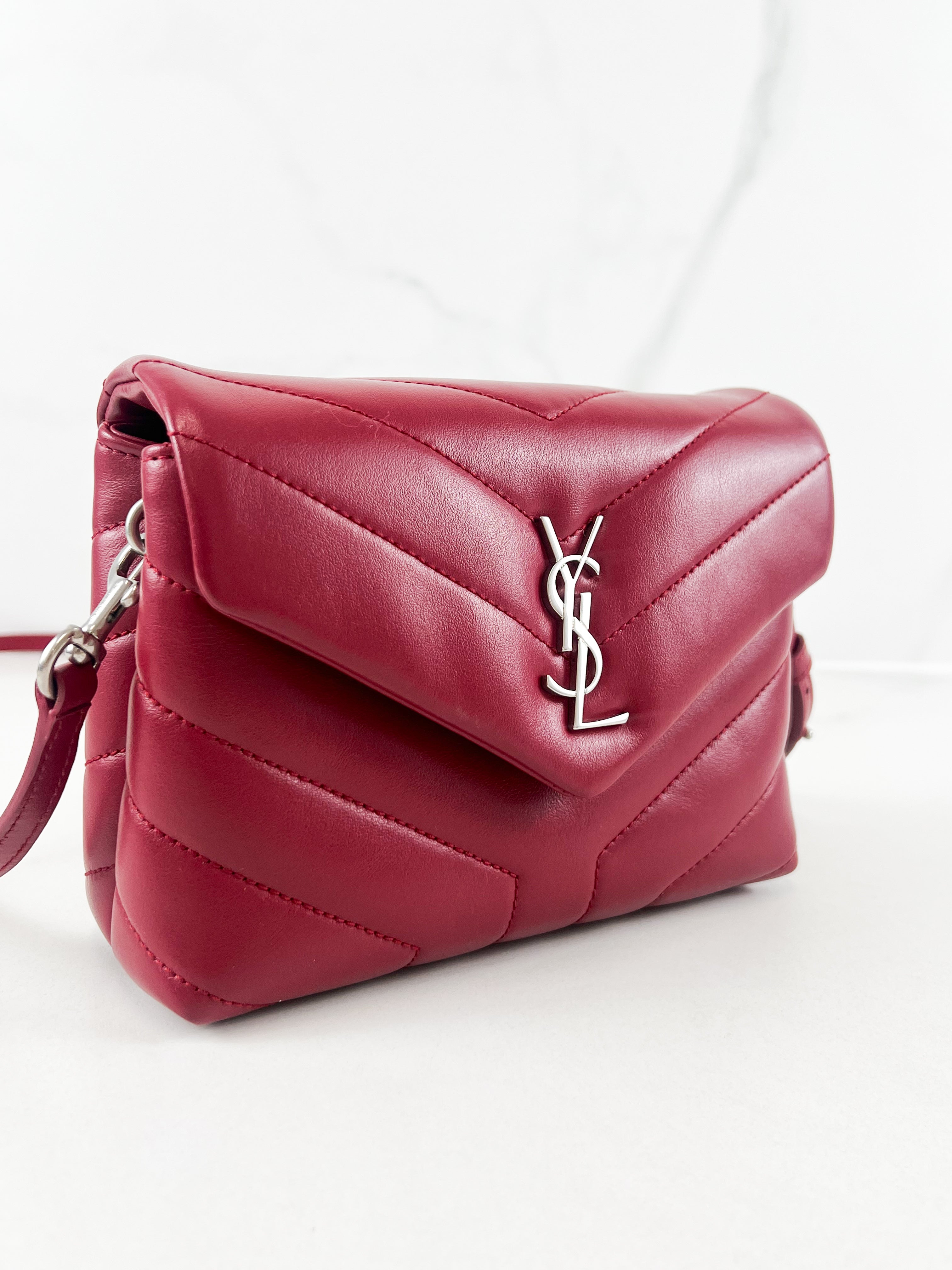 Saint Laurent Red Loulou Toy with SHW