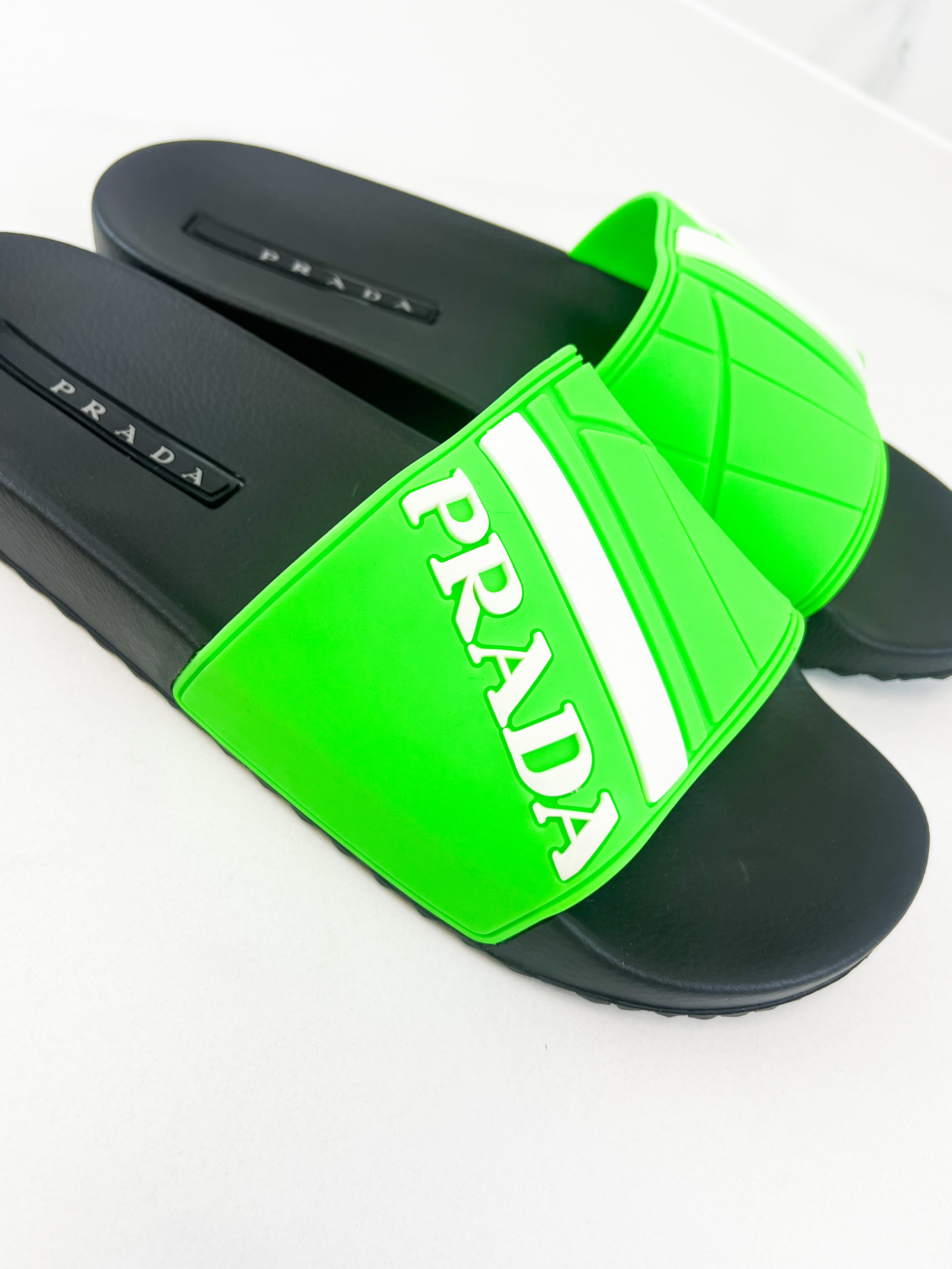Prada Men's Pool Slides Size
