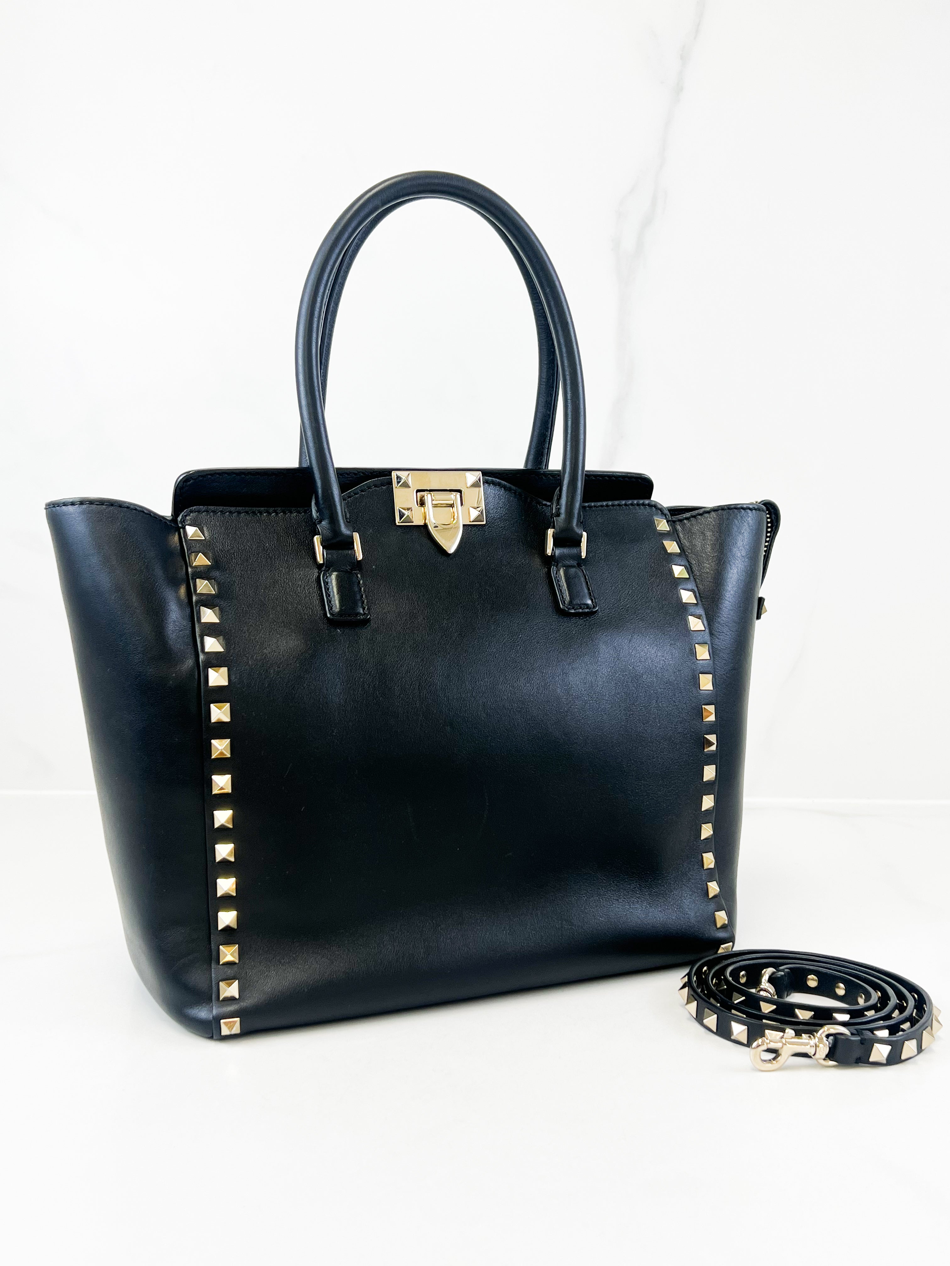 Valentino Garavani Rockstud Leather Tote