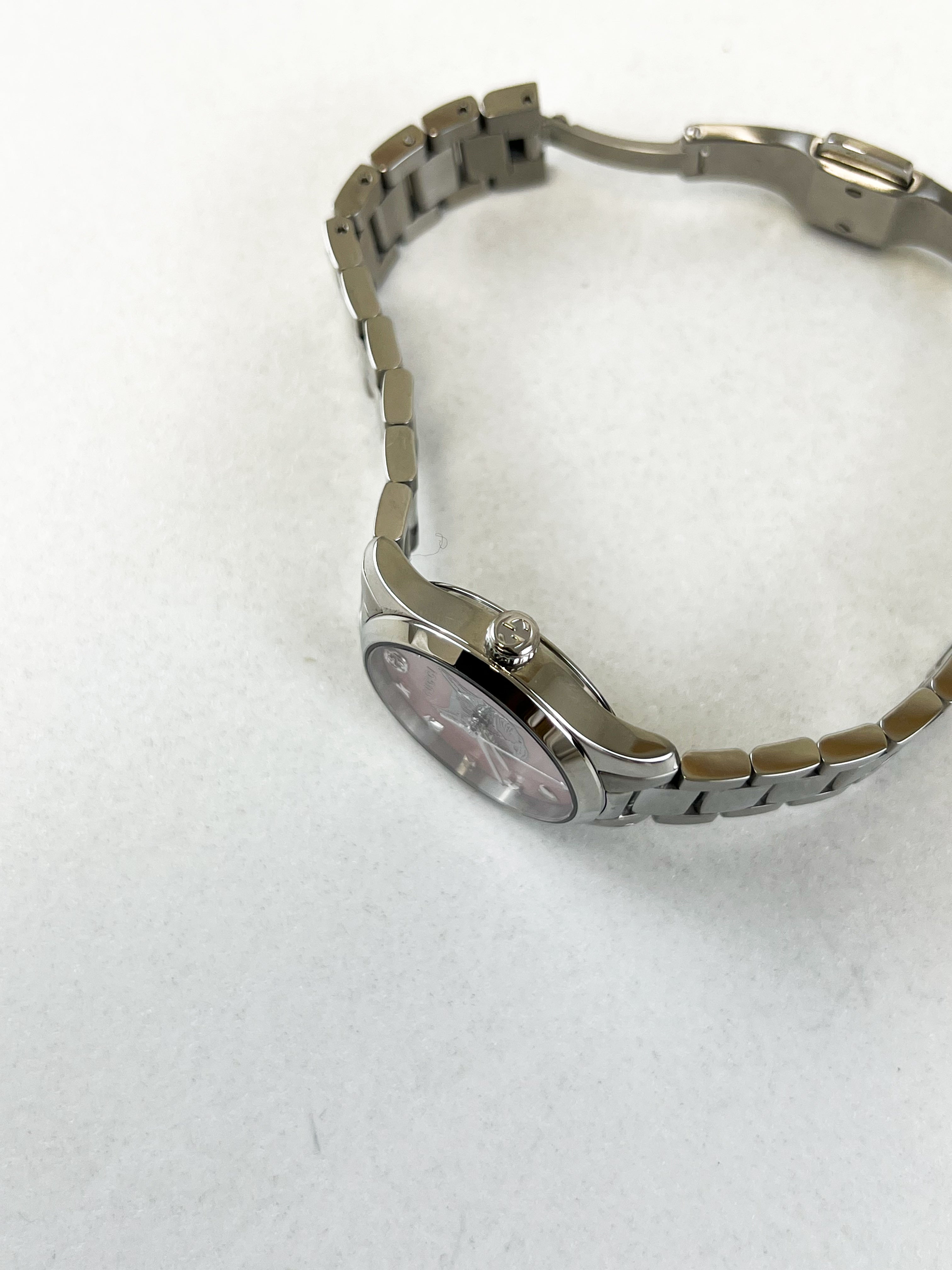 Gucci Pink Dial Timeless Watch 27mm