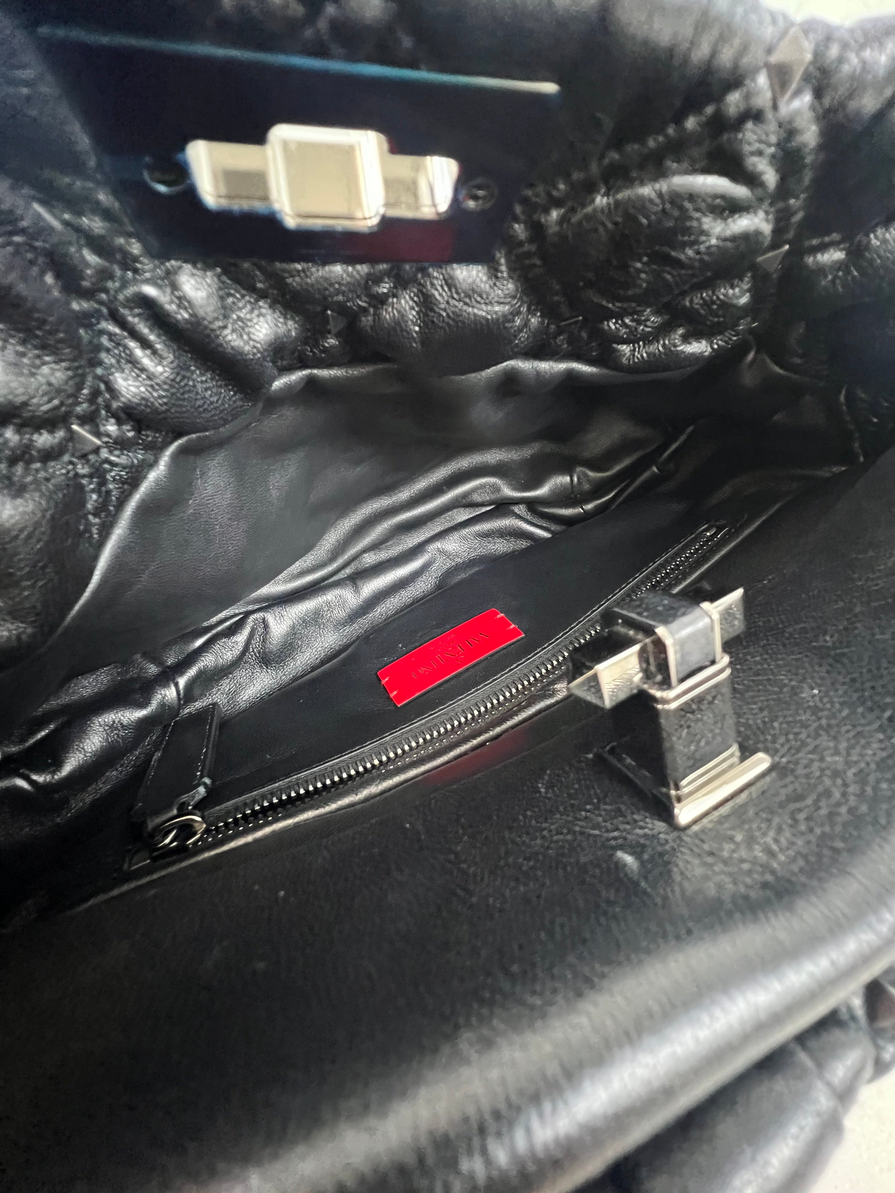 Valentino Garavani Rockstud Spike Nappa Leather Clutch