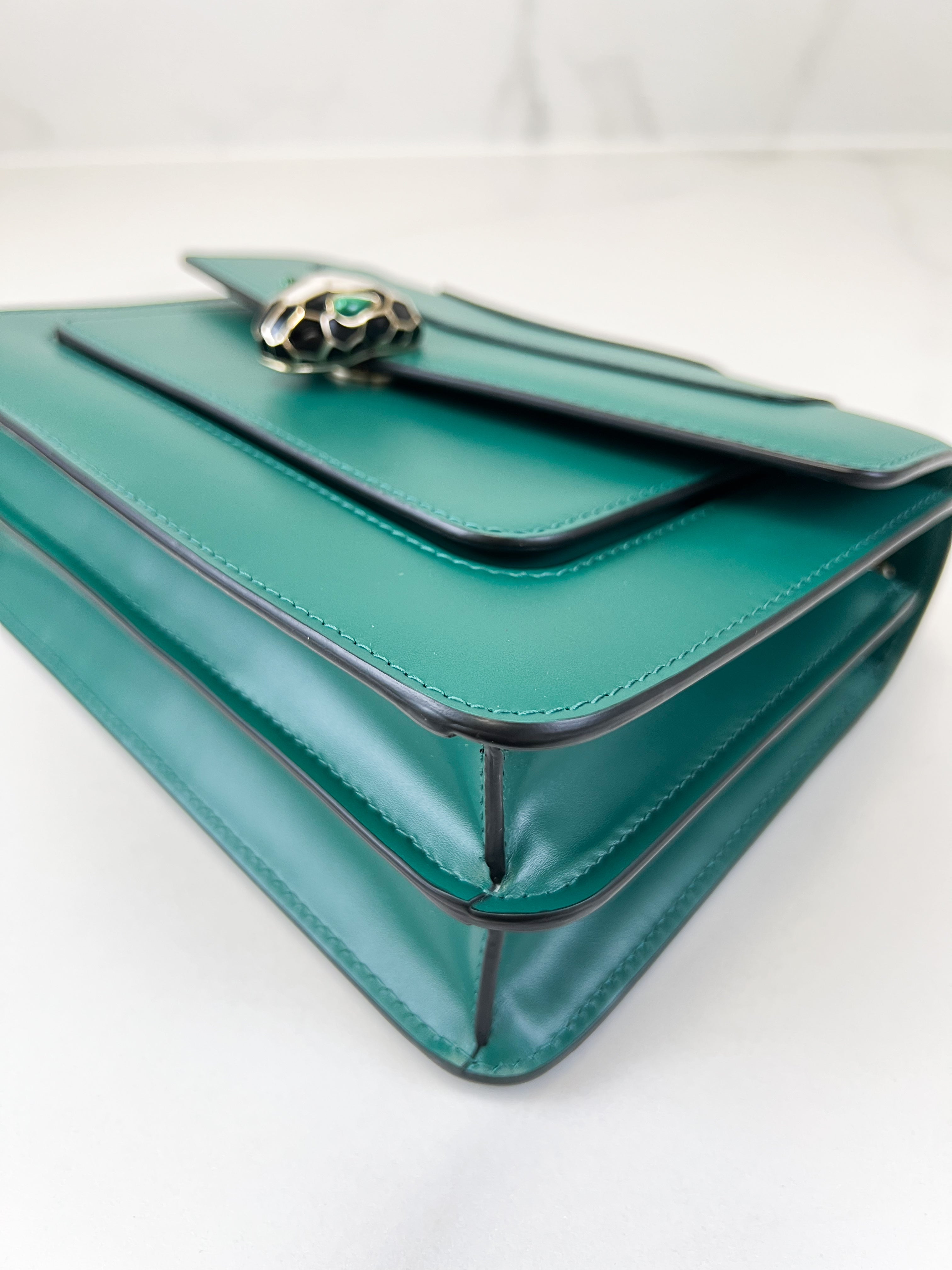 Bvlgari Calf Leather Serpenti Women’s Forever Bag