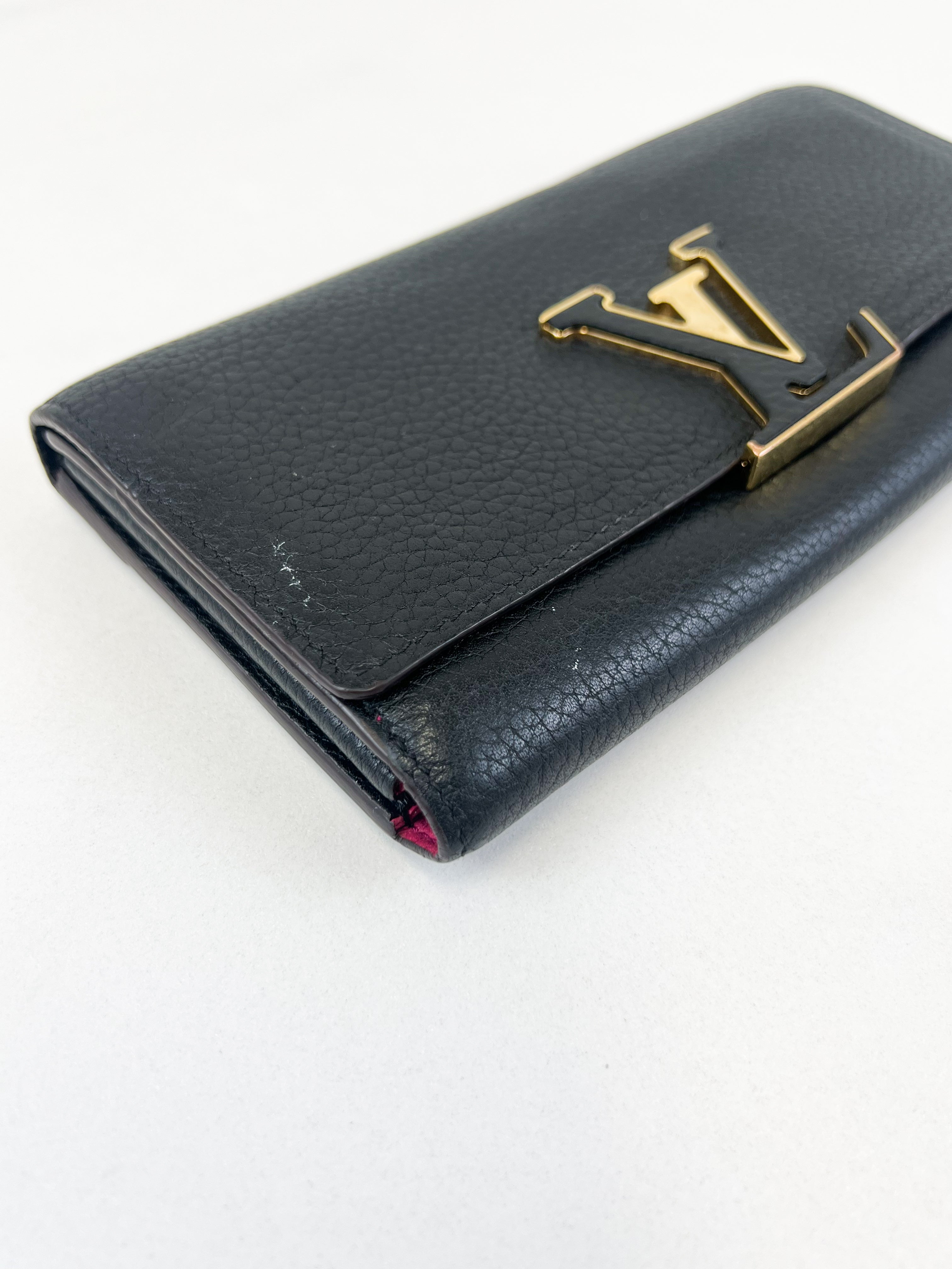 Louis Vuitton Capucines Wallet in Taurillon Leather