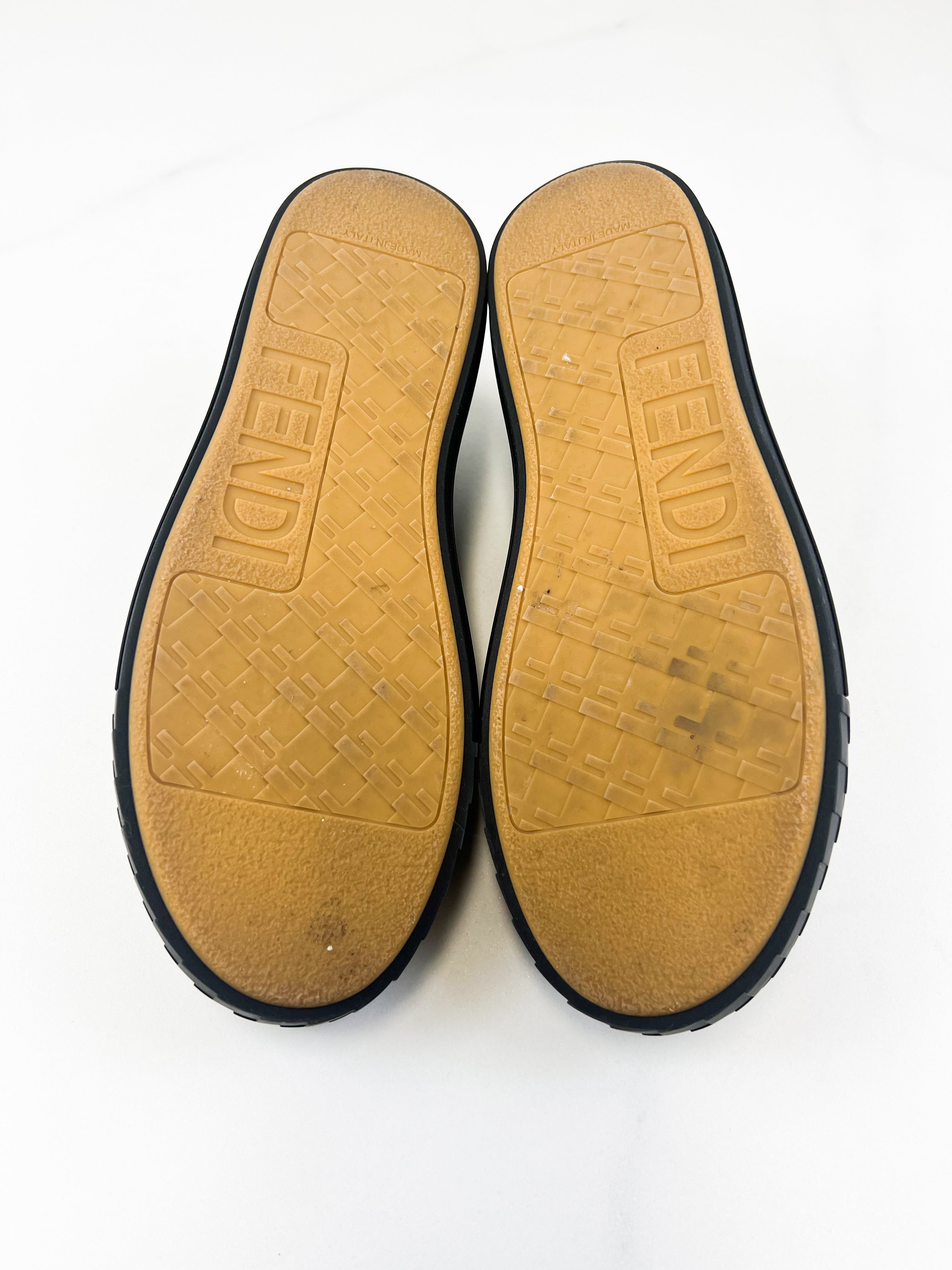 Fendi FF Fabric Low-Top Sneaker US8.5