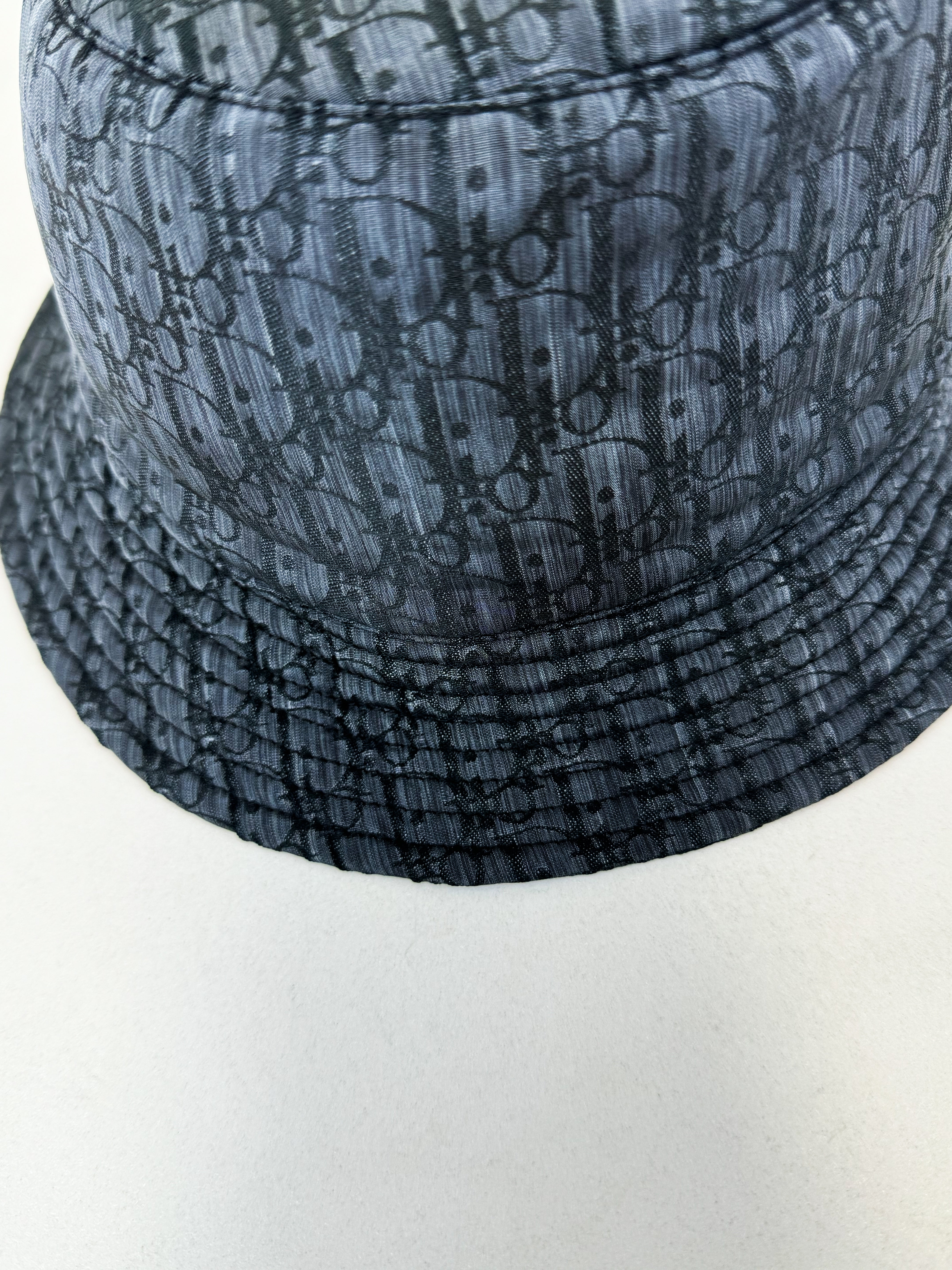 Christian Dior Oblique Technical Fabric Kids Brim Bucket Hat