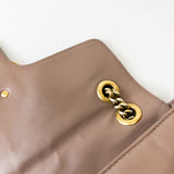 Gucci Marmont Beige Small Matelassé Shoulder Bag