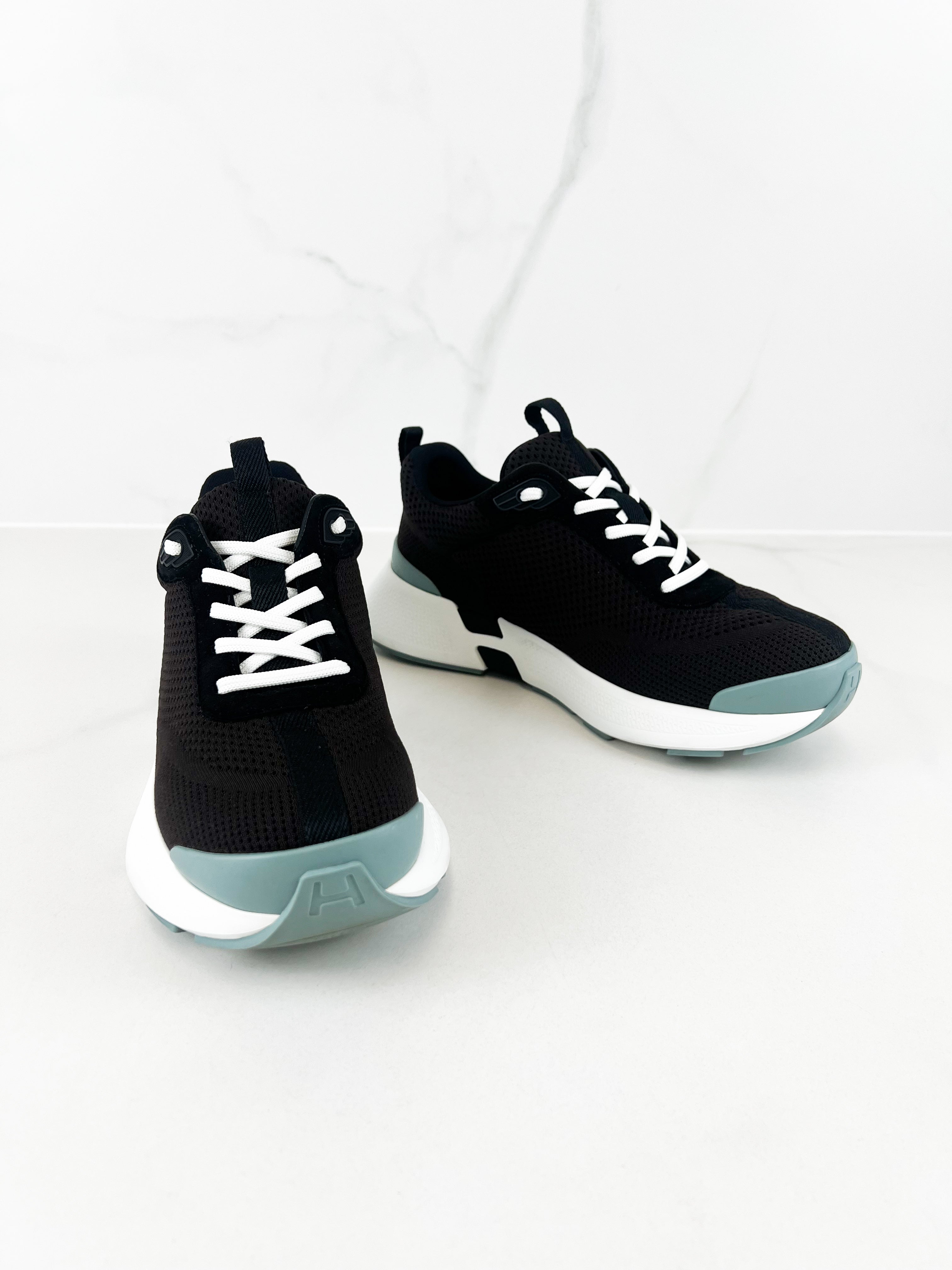 Hermes Hero Sneaker in Marron Ebene Size 40