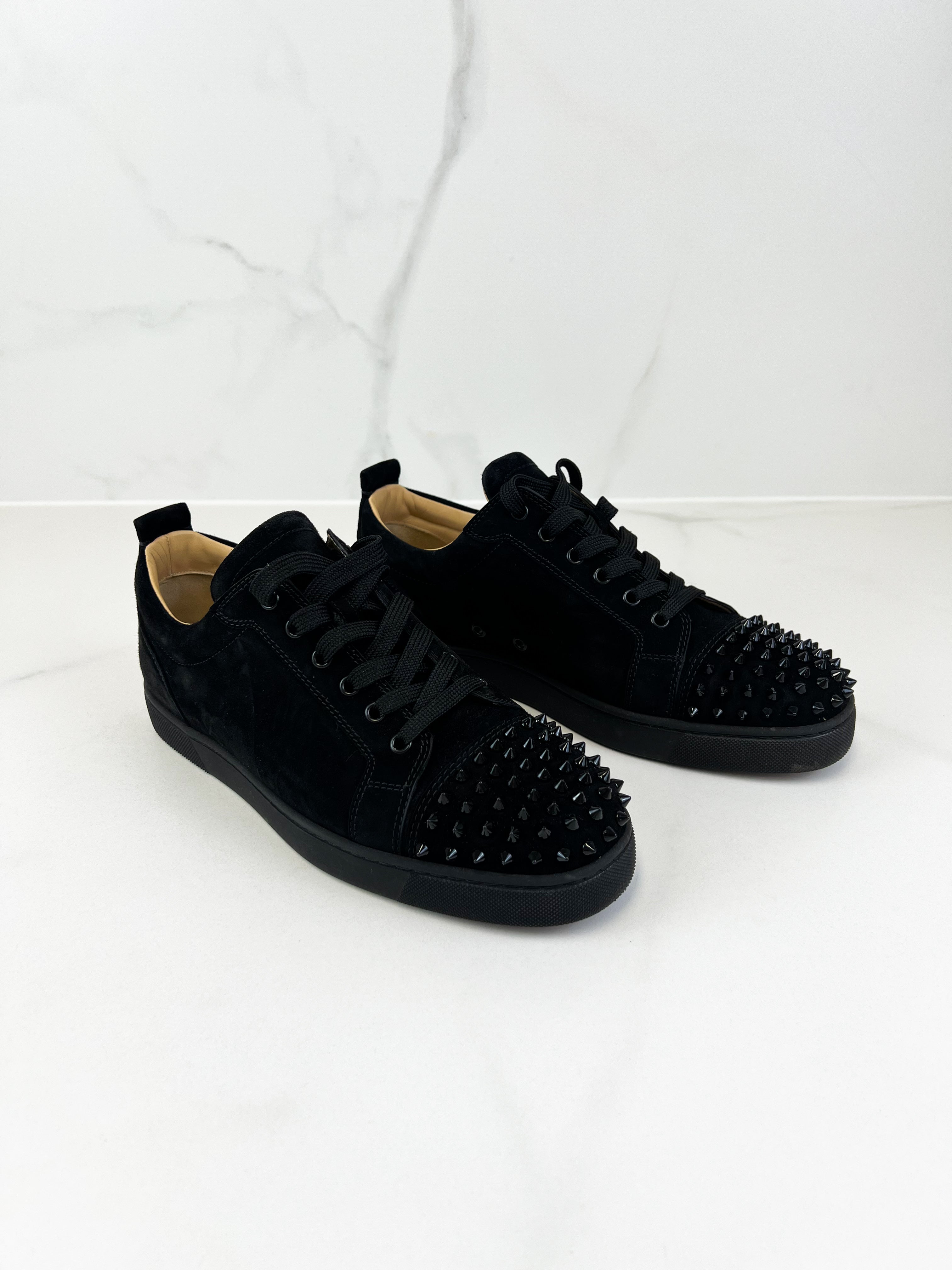 Christian Louboutin Men’s Louis Suede Studded Sneaker Size 43