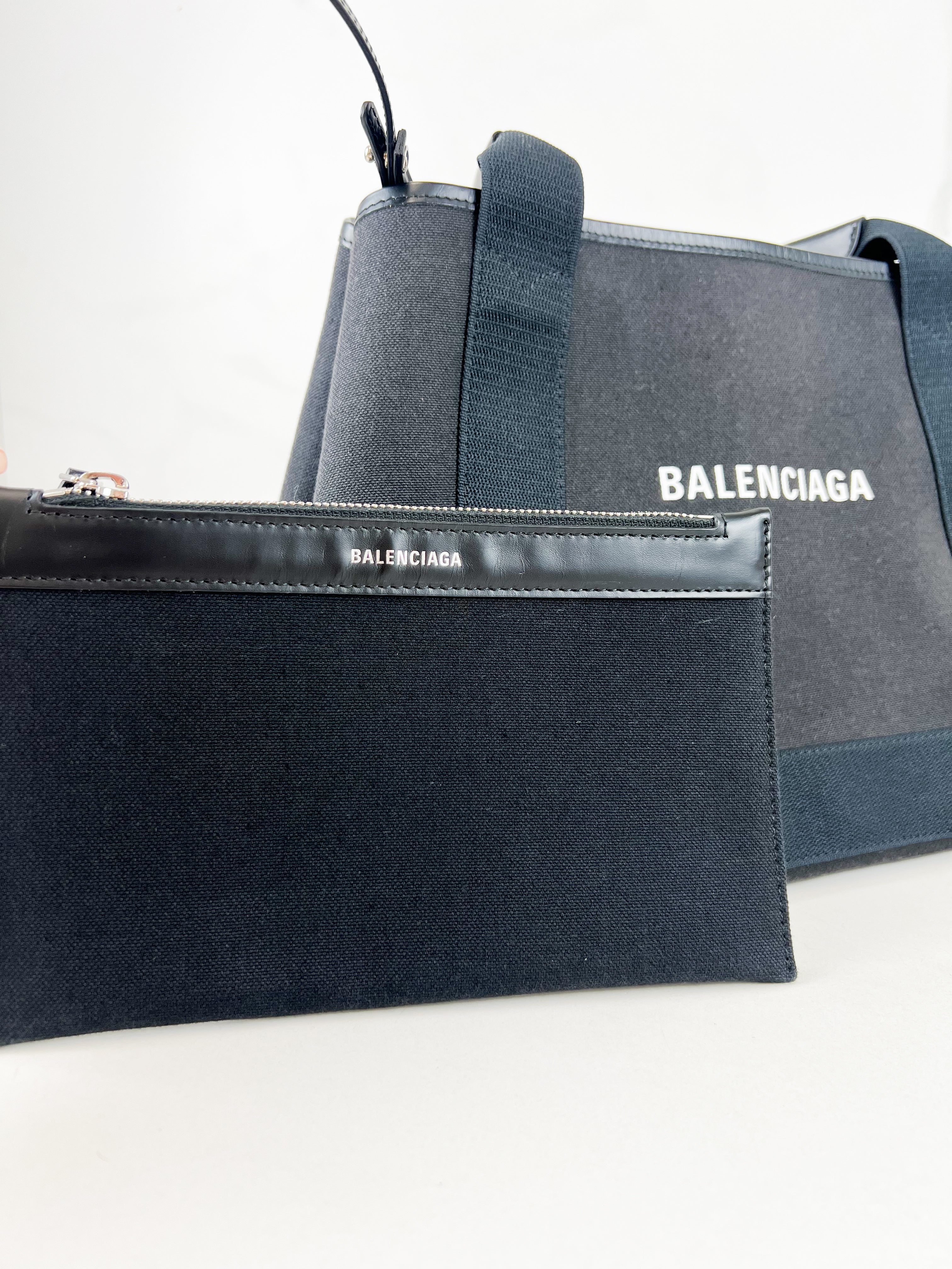 Balenciaga Small Black Cabas Tote
