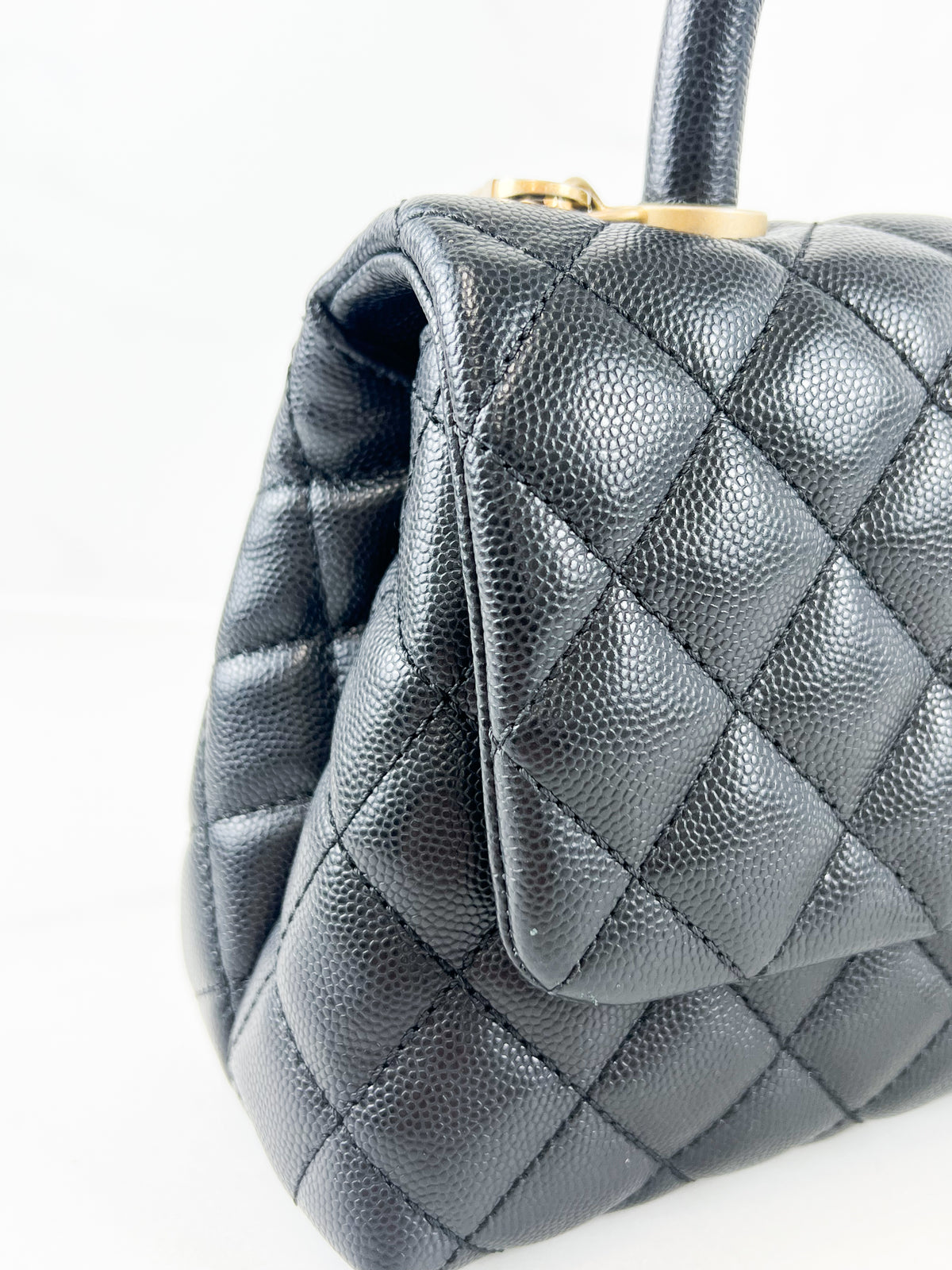 Chanel Small Black Caviar Coco Handle
