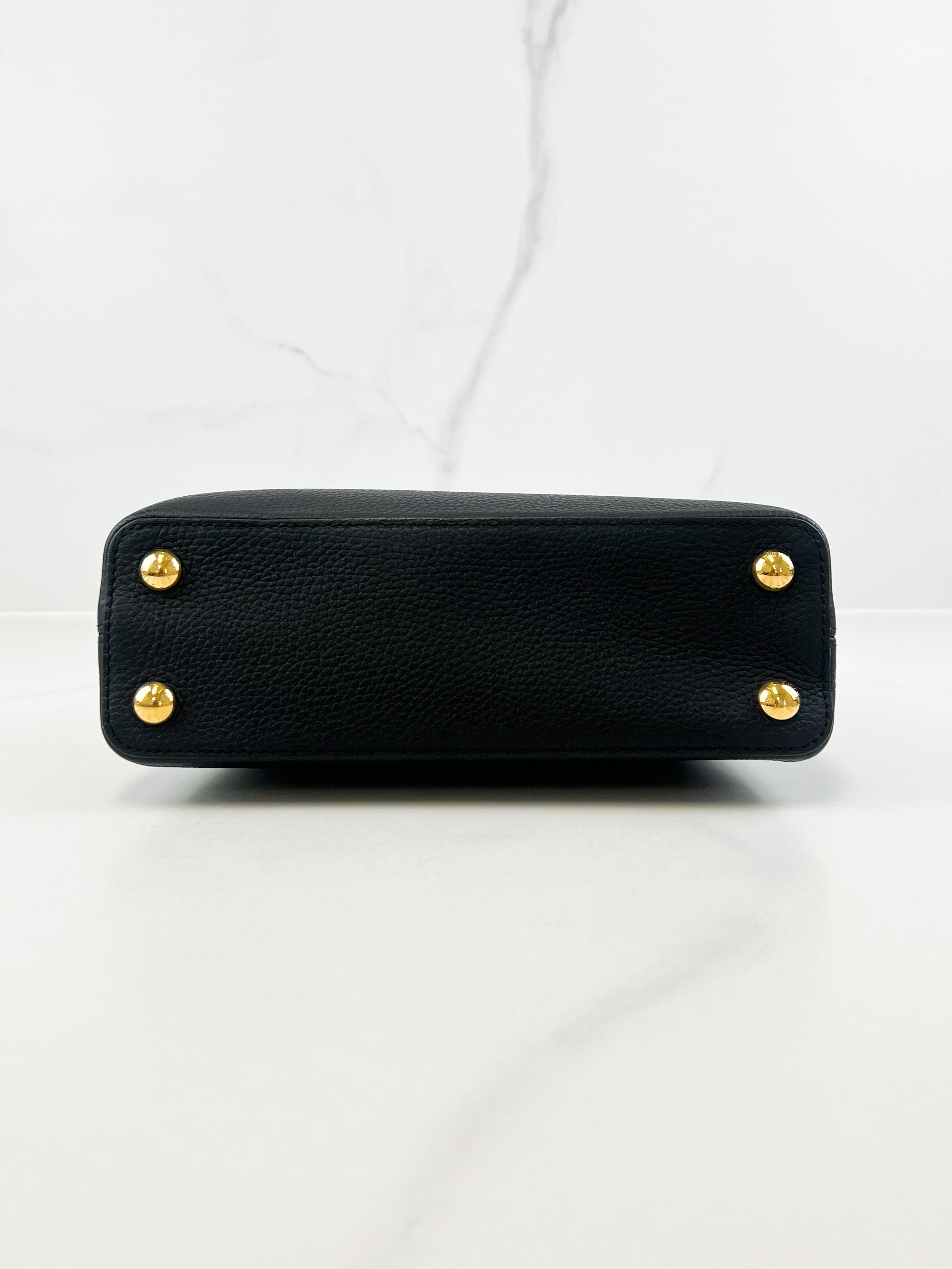 Louis Vuitton Black Capucines BB