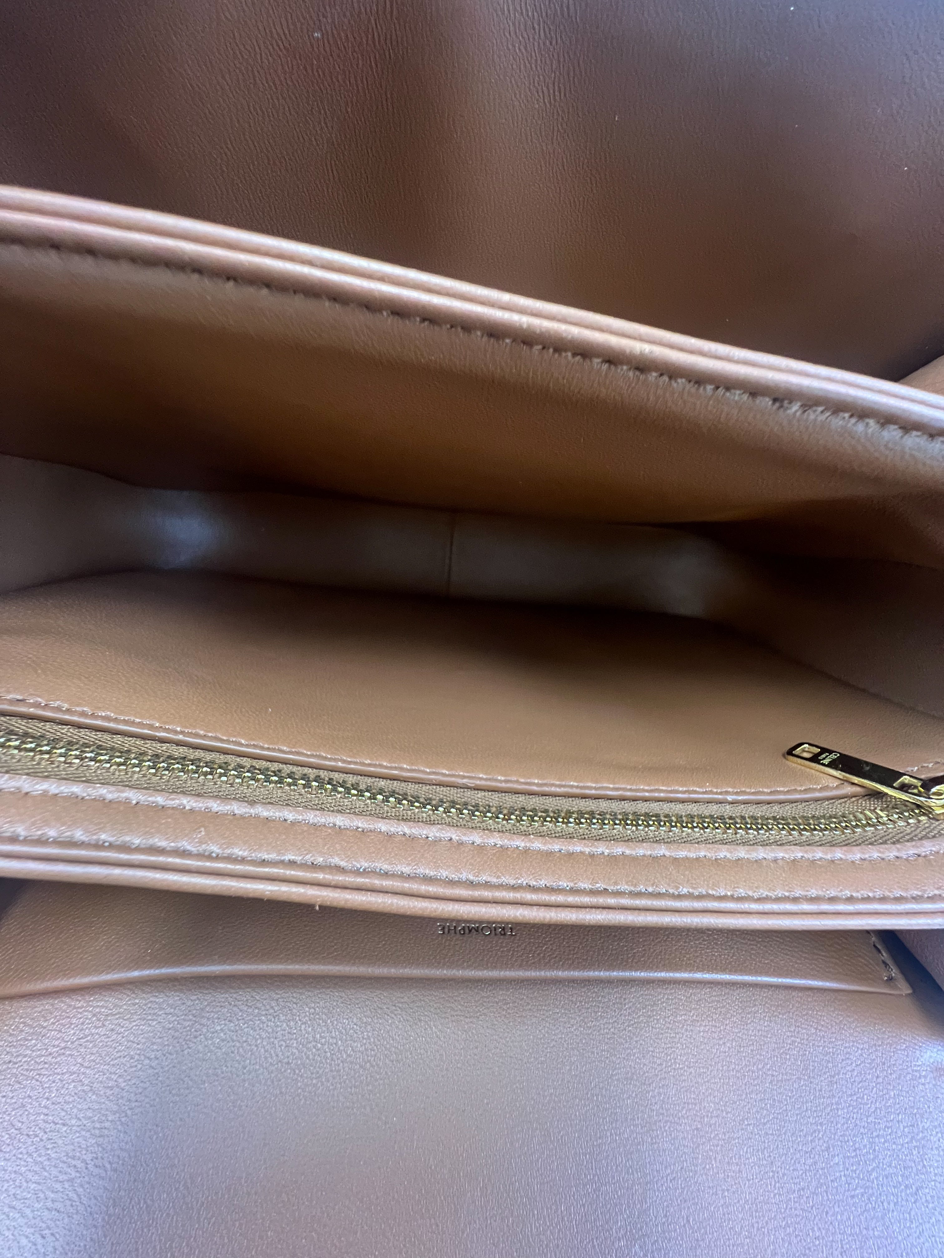 Celine Triomphe Medium in Tan