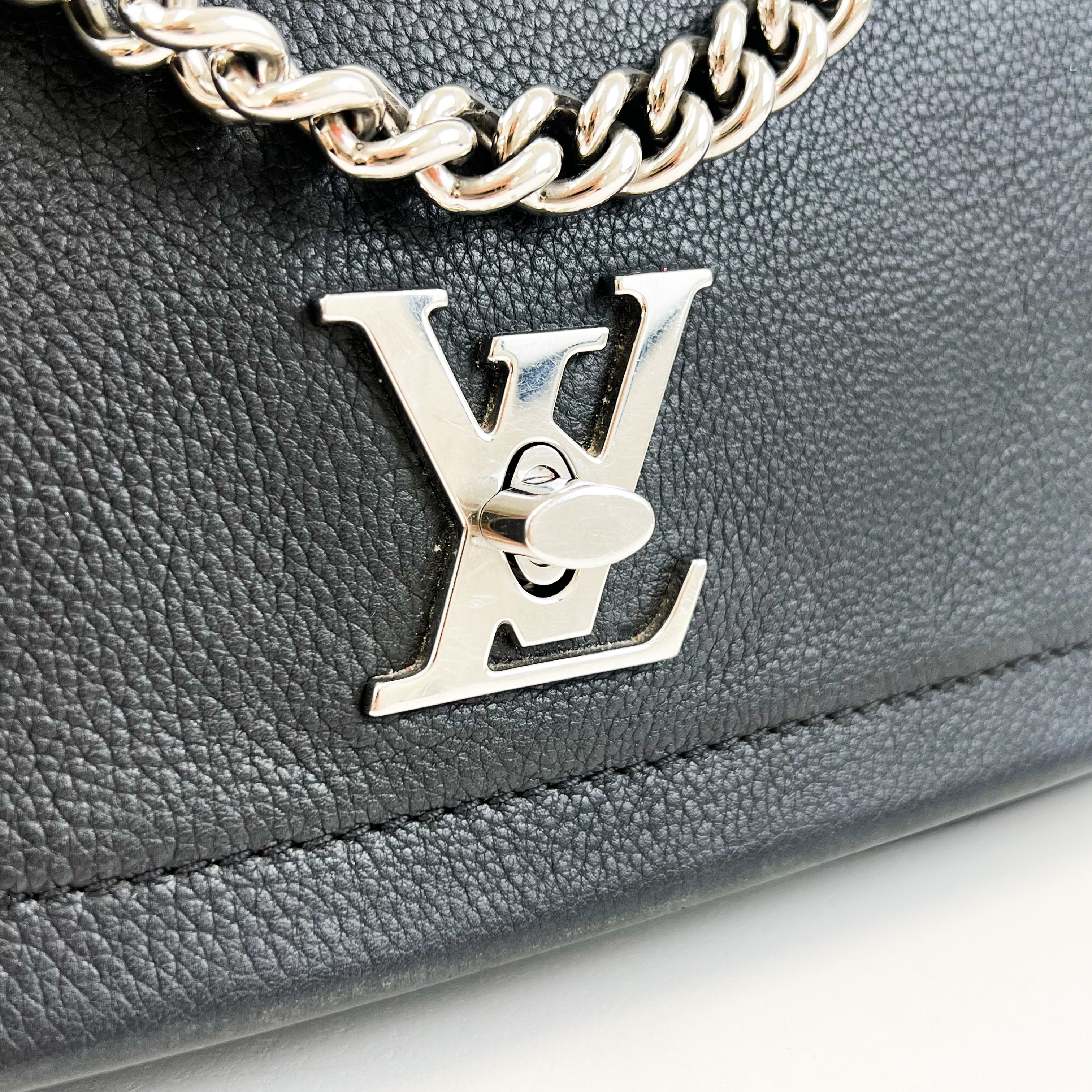 Louis Vuitton Lock me Satchel Chain Bag