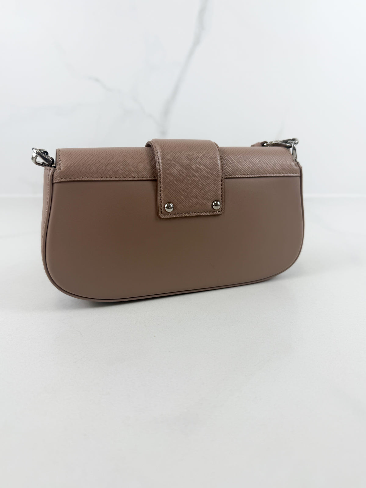 Prada Mini Saffiano & City Calf Sidonie Crossbody Bag