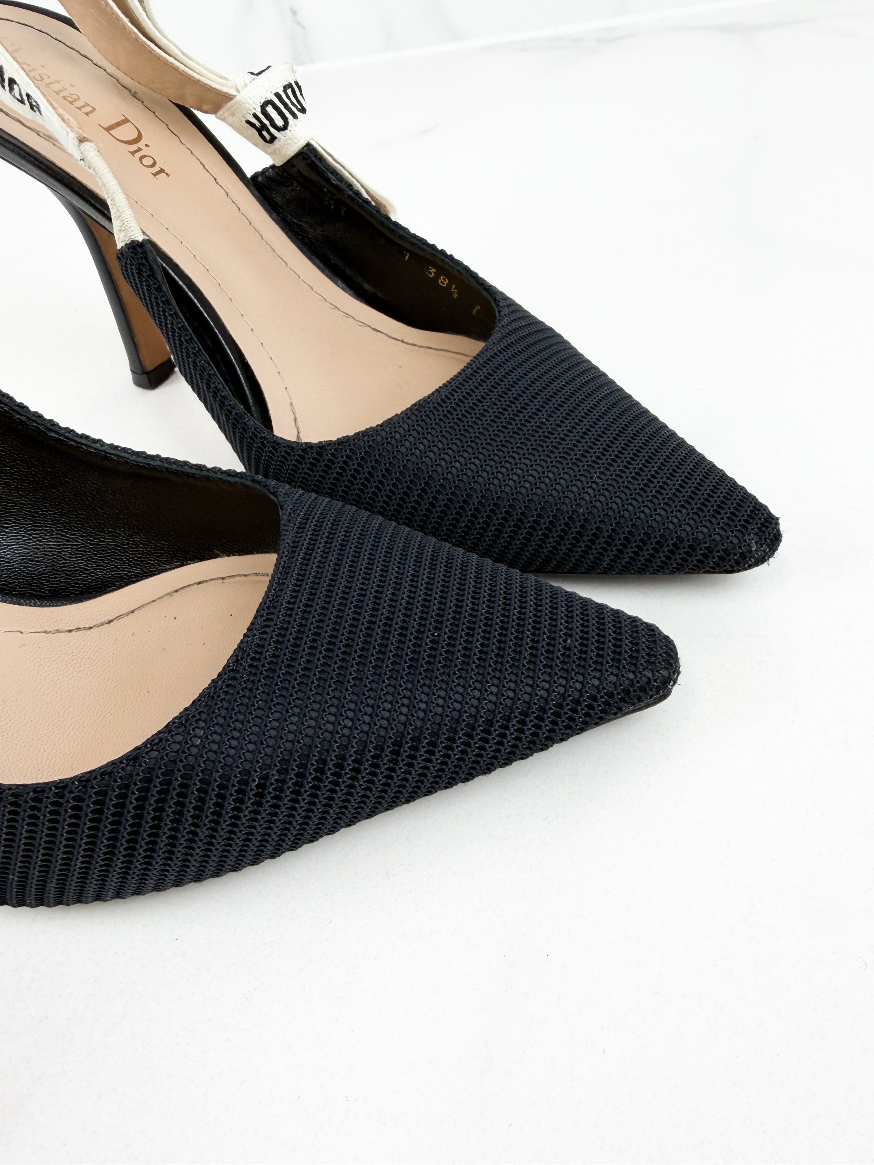 Christian Dior Black Jadior Slingback Heel