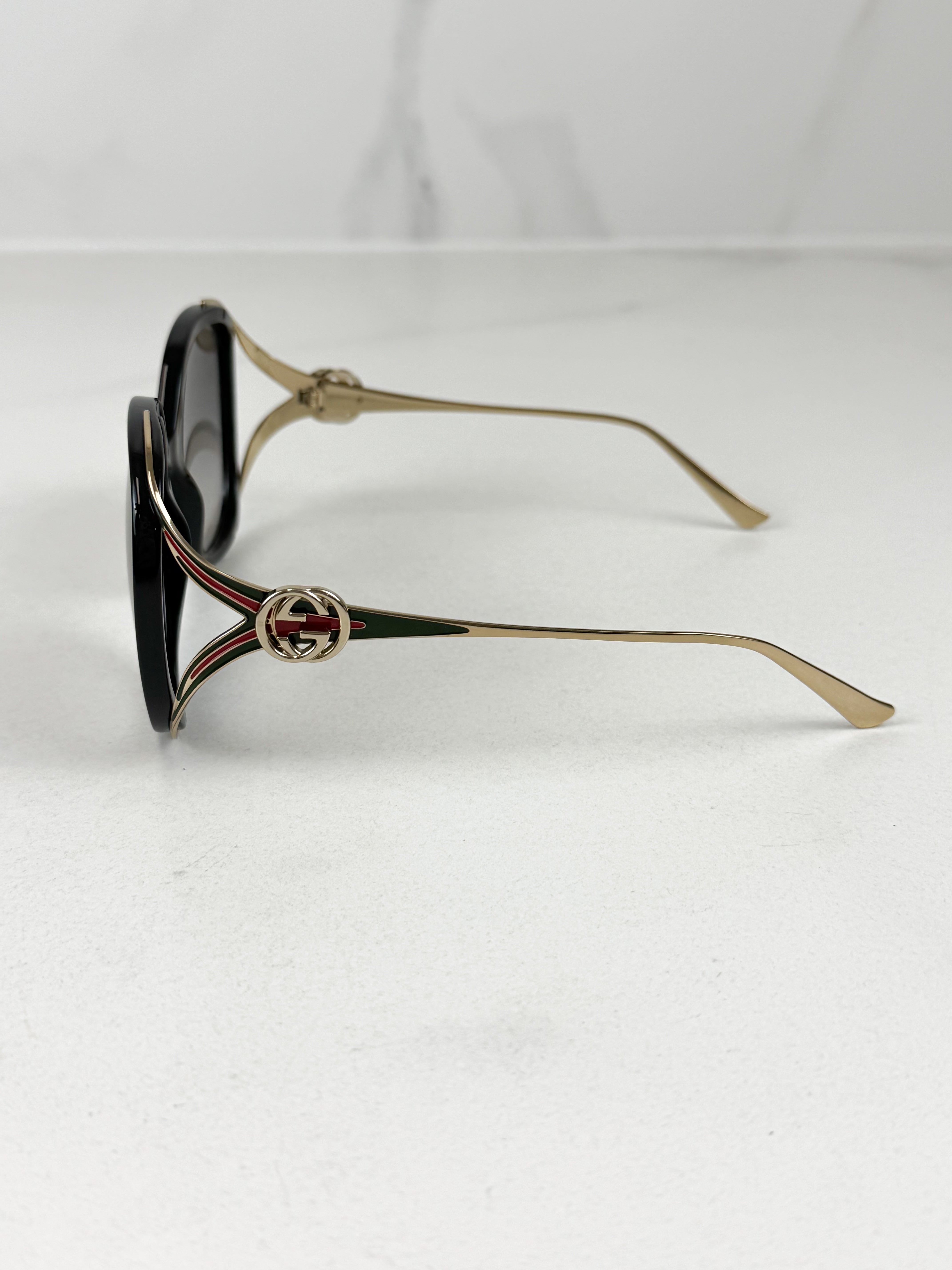 Gucci GG Logo Black Sunglasses GG0226S