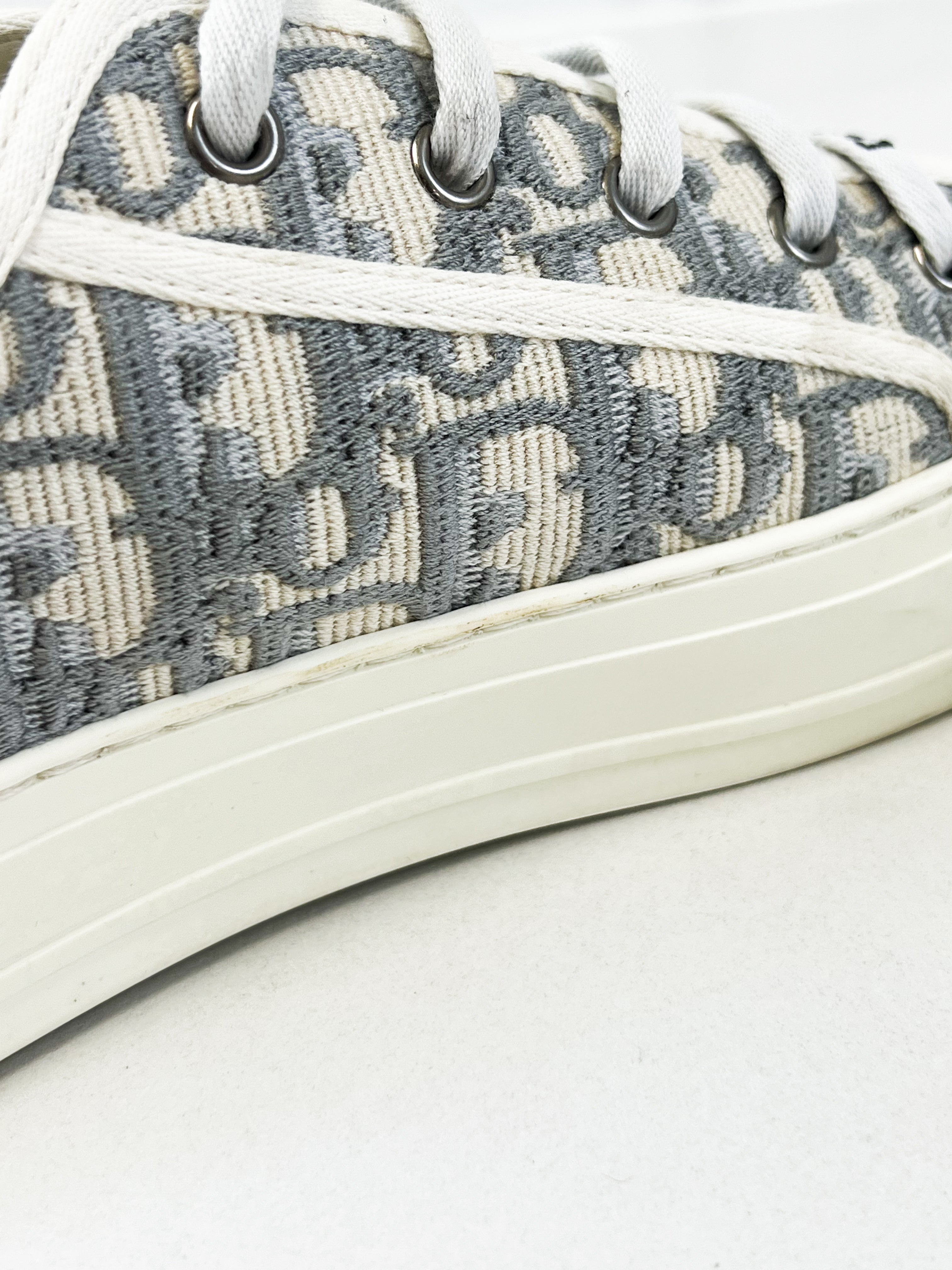 Christian Dior Walk'n'Dior Grey Oblique Sneaker Size 40
