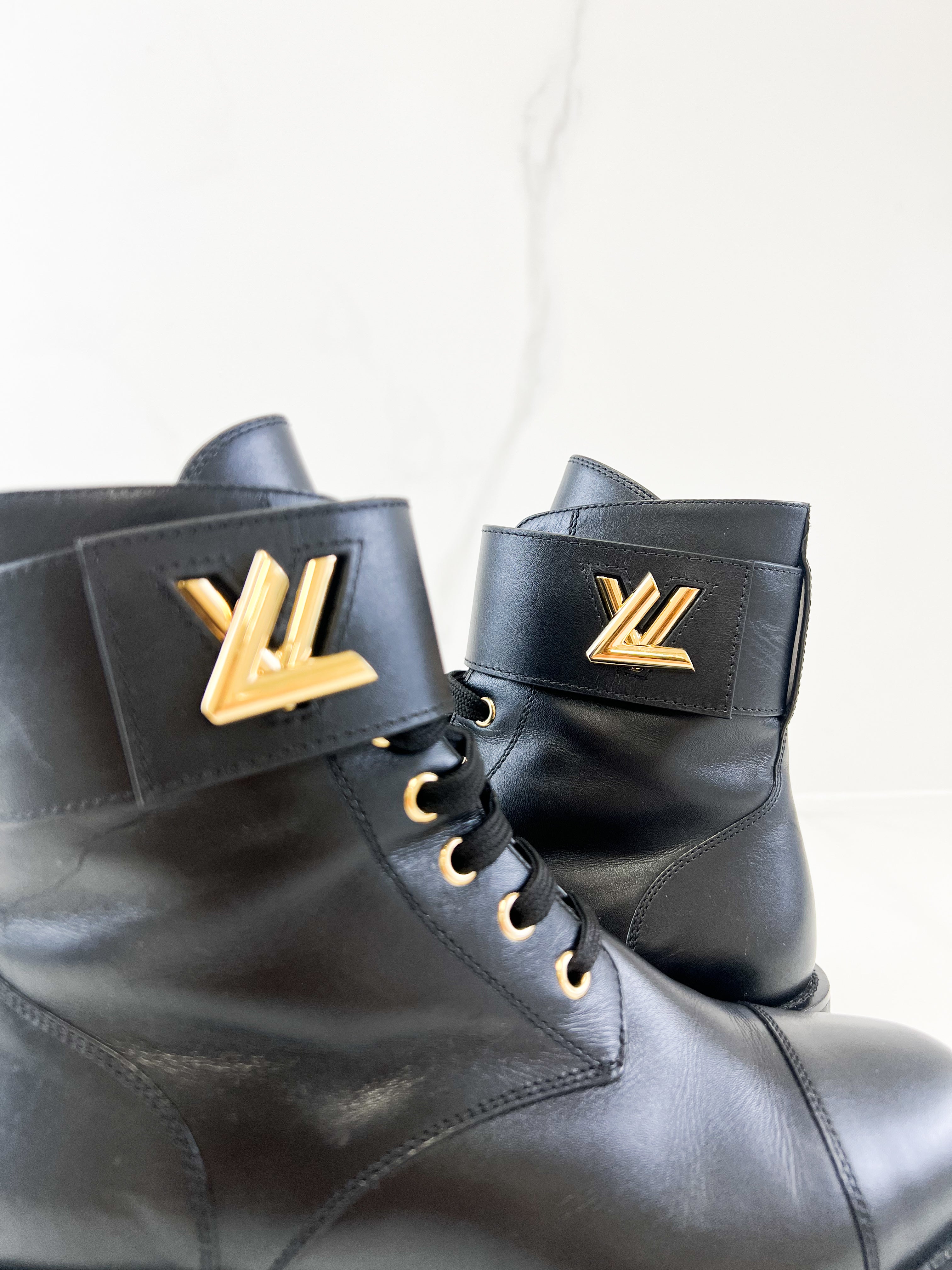 Louis Vuitton Wonderland Flat Ranger Boot Size 36