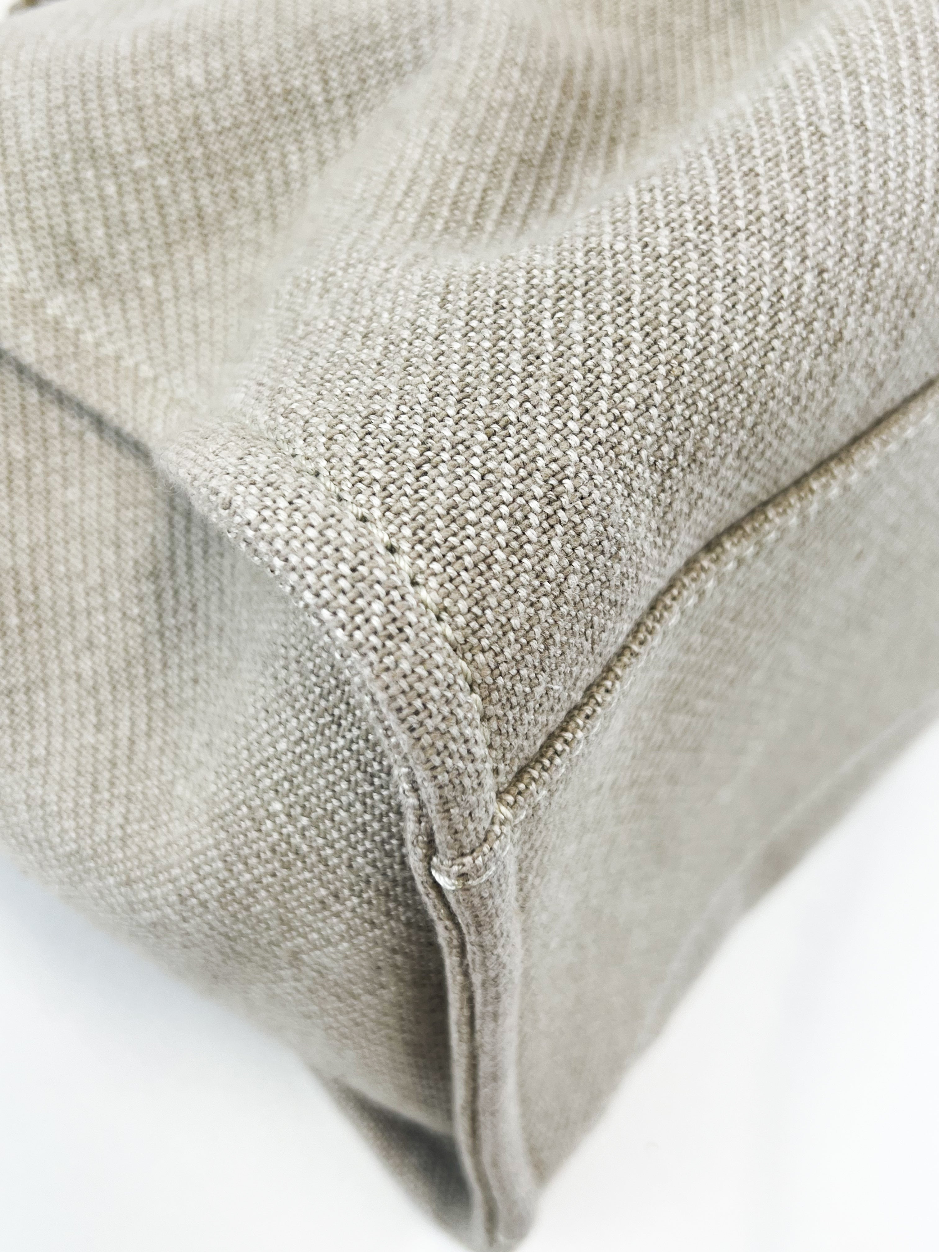 Chanel Taupe Canvas Deavuille