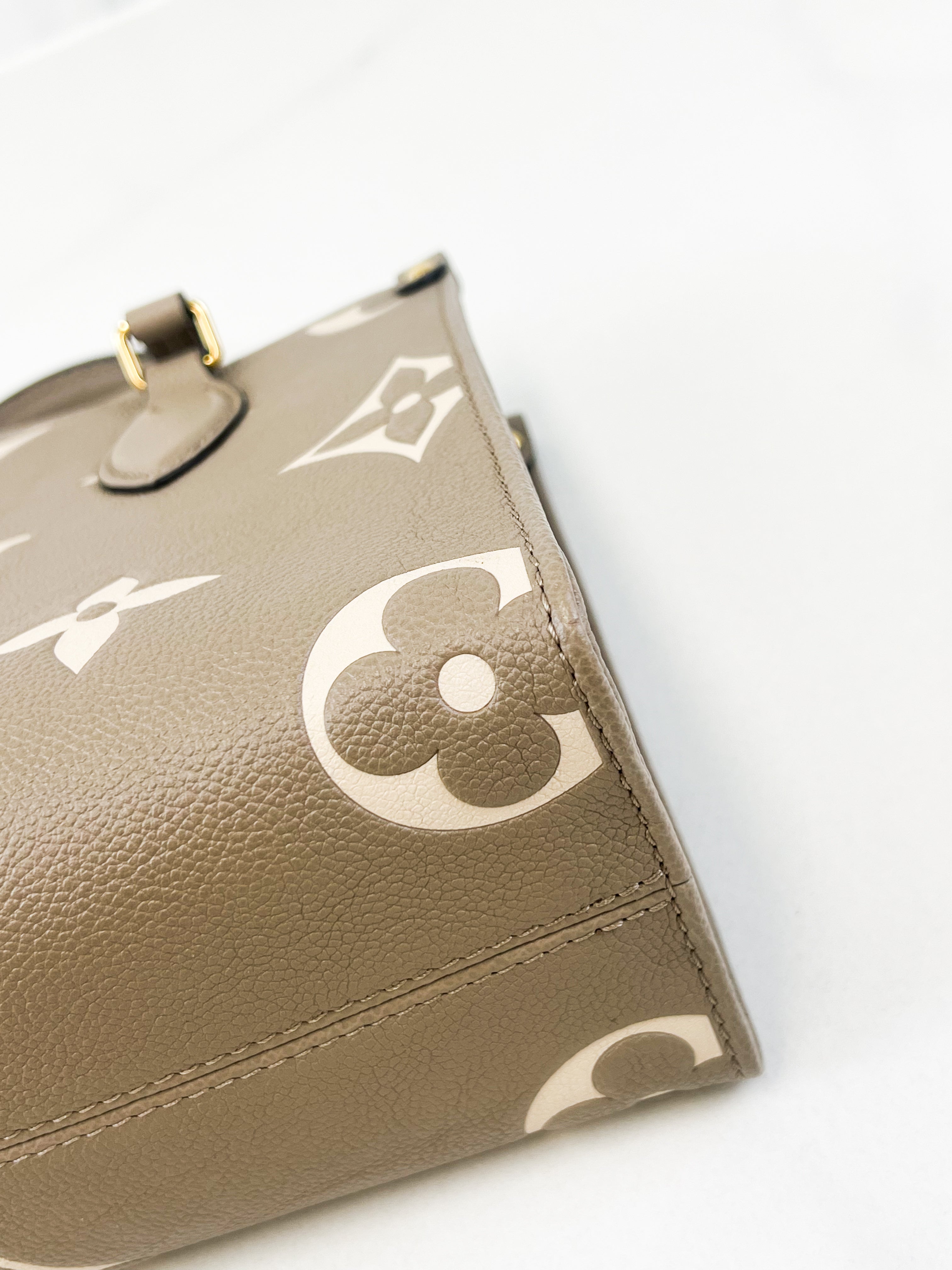 Louis Vuitton Onthego PM Tourterelle Crème